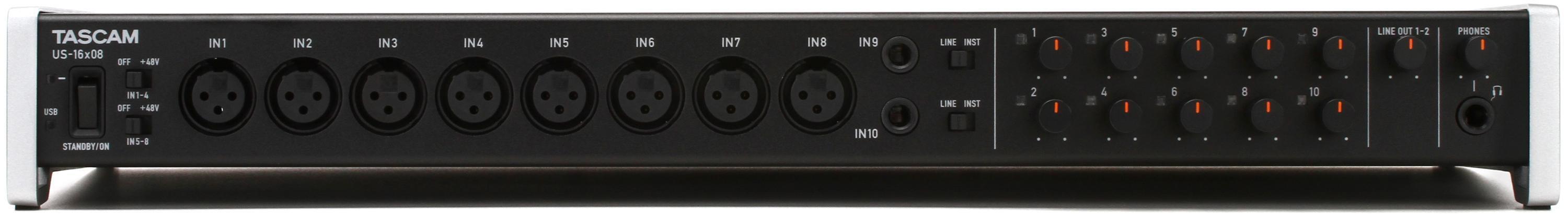 Interfaz de Audio / MIDI USB - US-16x08 – Inresagt