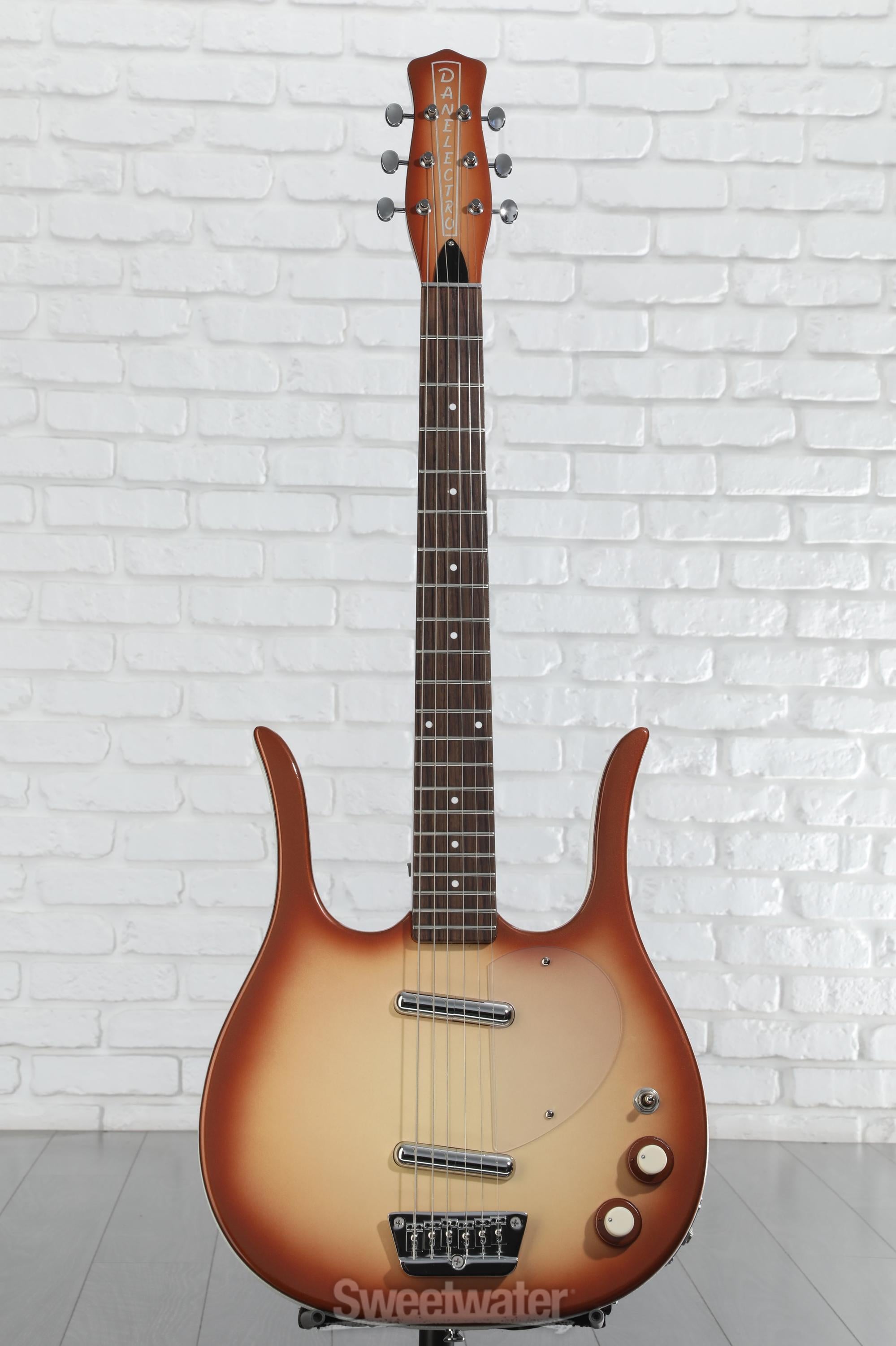 Danelectro Longhorn Guitar - Copper Burst | Sweetwater