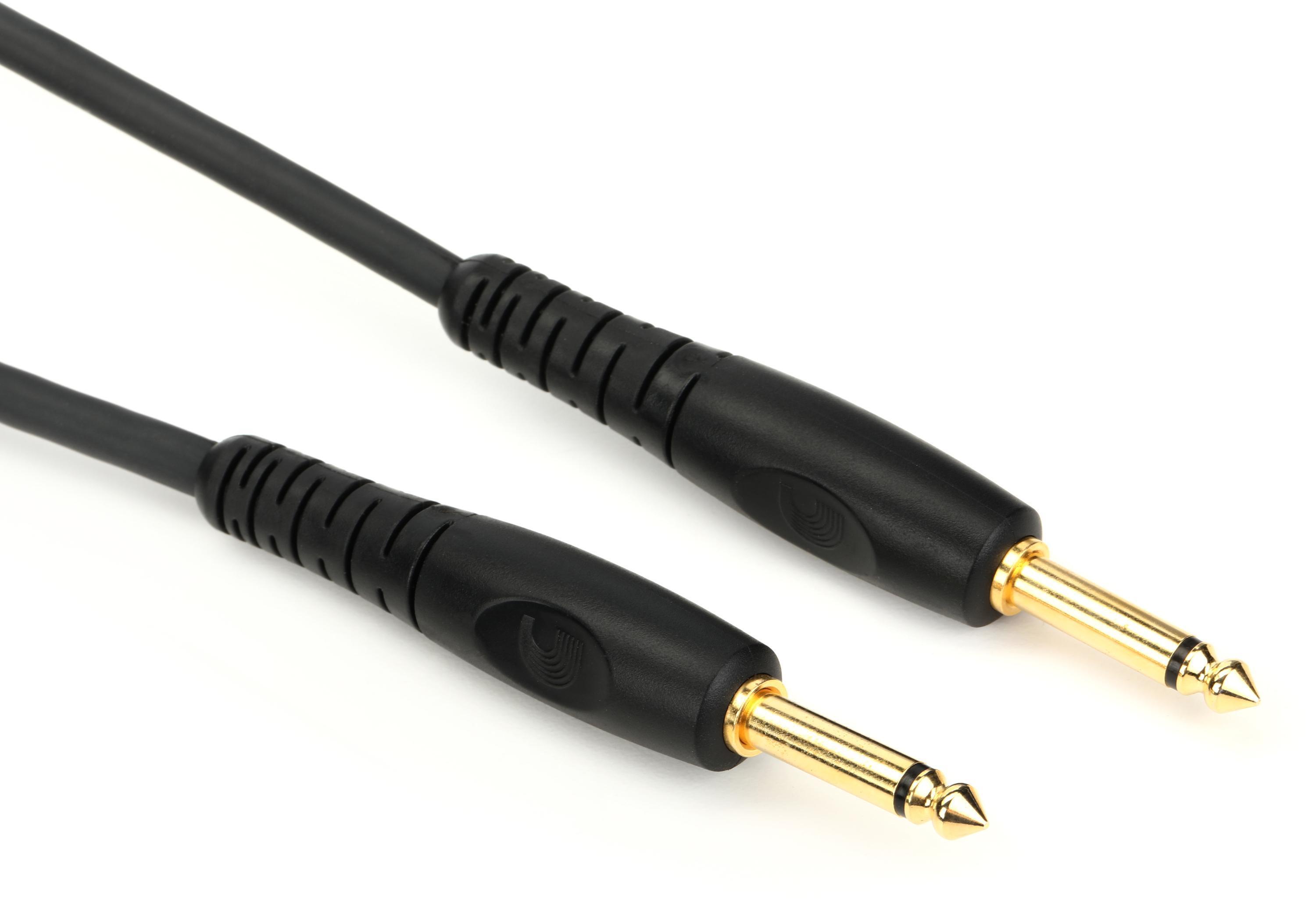 Photo of D'Addario PW-G-10 Custom Series Straight to Straight Instrument Cable - 10 foot