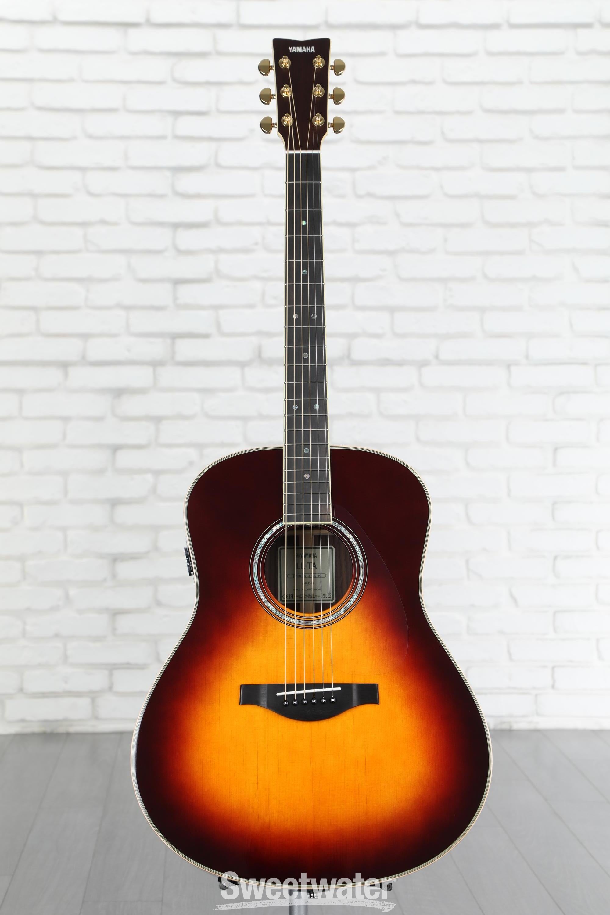 Yamaha LL-TA TransAcoustic Dreadnought - Brown Sunburst Reviews | Sweetwater