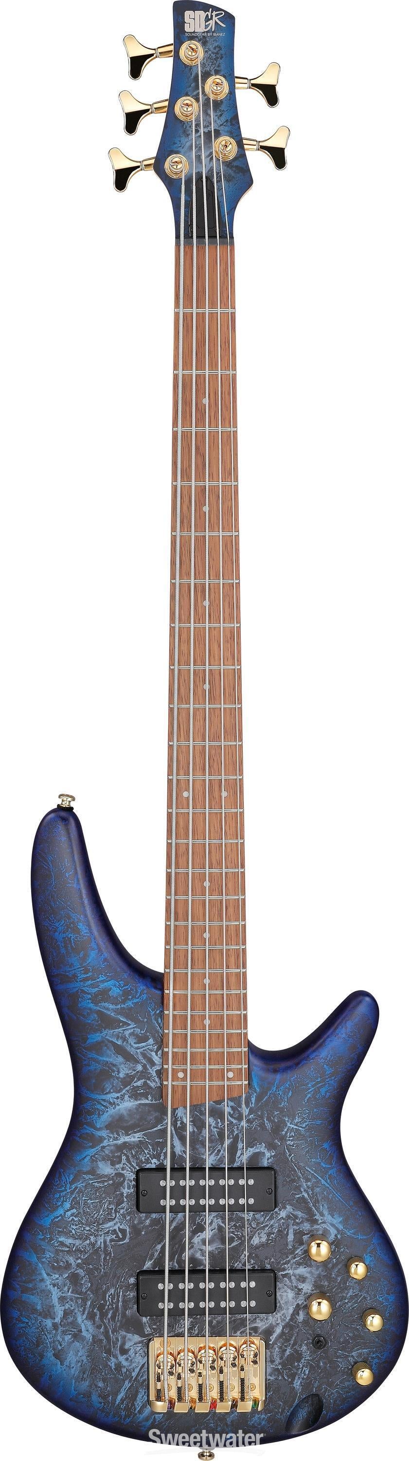 Ibanez SR Standard 5-string Electric Bass - Cosmic Blue Frozen 