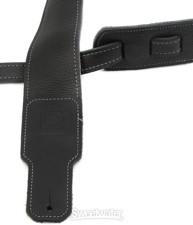 Premium Leather Guitar Strap, Black