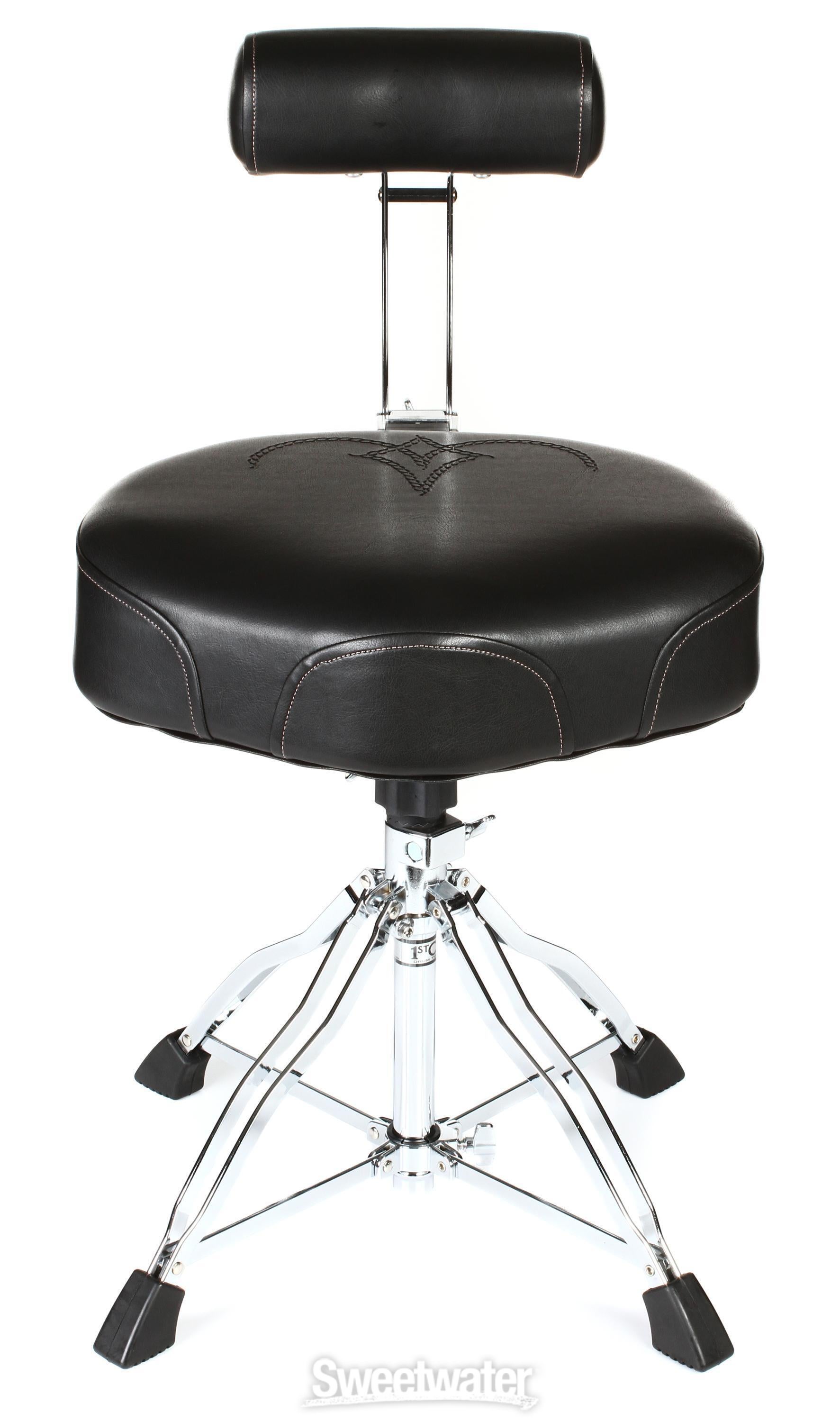 Tama 1st Chair Drum Throne Ergo-Rider Throne with Backrest - Black