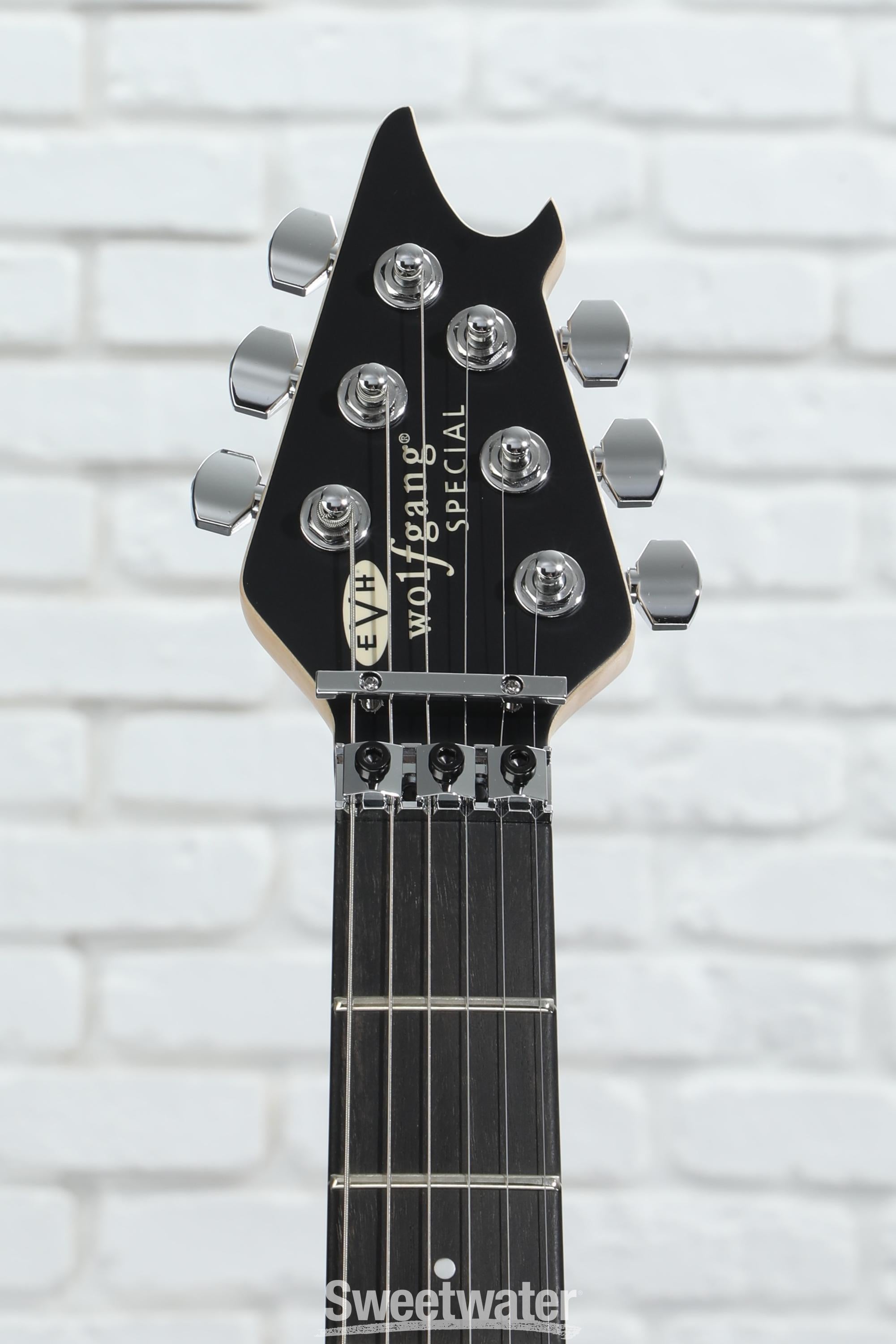 EVH Wolfgang Special Electric Guitar - Satin Striped Red/White EVH Wolfgang Special Electric Guitar - Satin Striped Red/White