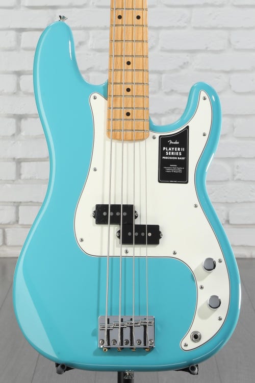 Fender Player II Precision Bass - Aquatone Blue with Maple Fingerboard