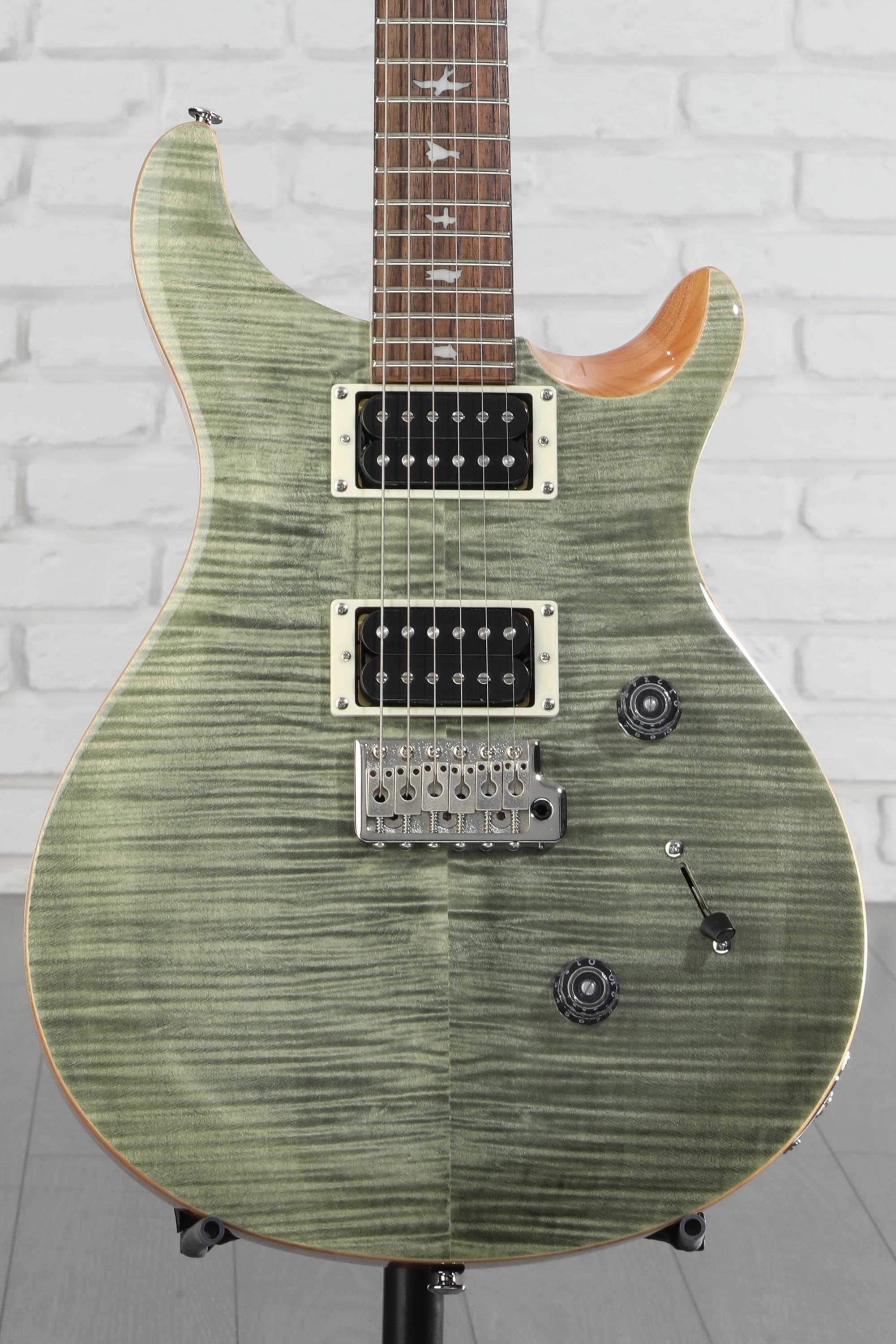 PRS SE Custom 24 Electric Guitar - Trampas Green, Sweetwater