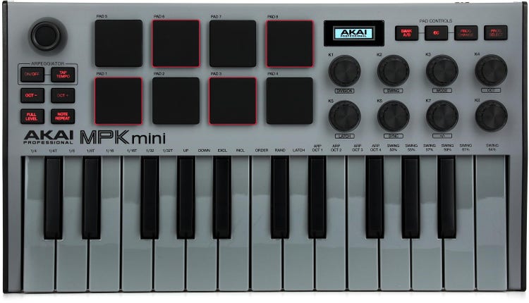 Digital piano Electronic - 25 MIDI keys + 8 drum pads - Keyboard