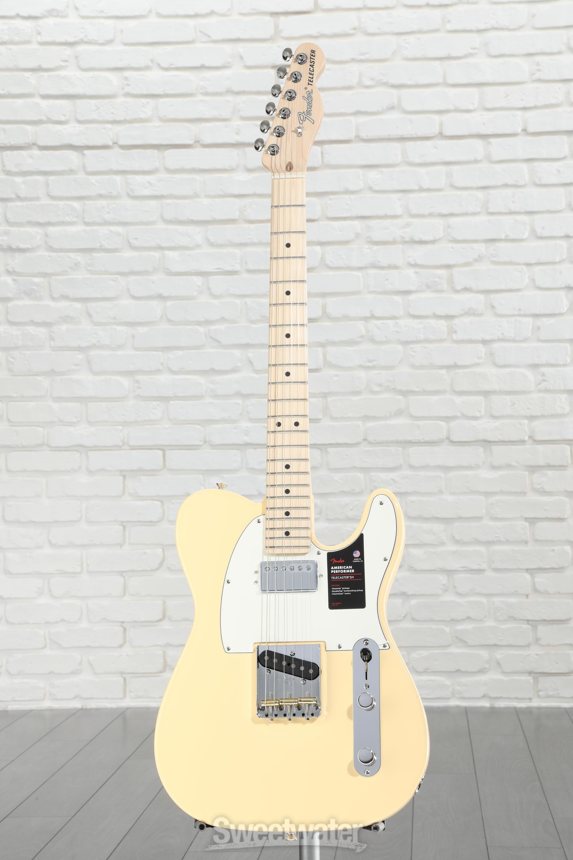 Fender American Performer Telecaster Hum - Vintage White with 