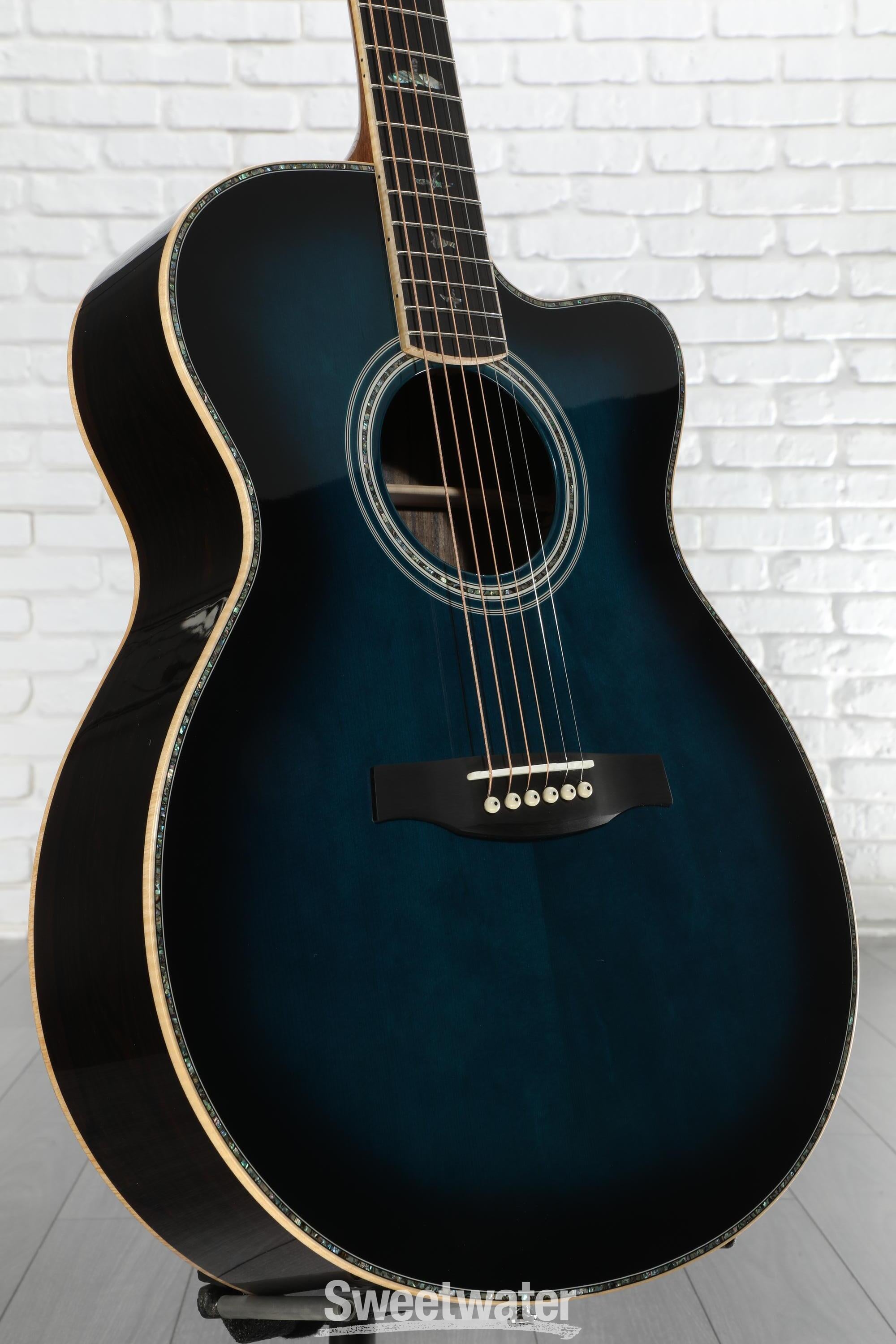 PRS SE A60 Angelus Acoustic-electric Guitar - Cobalt Blue Burst