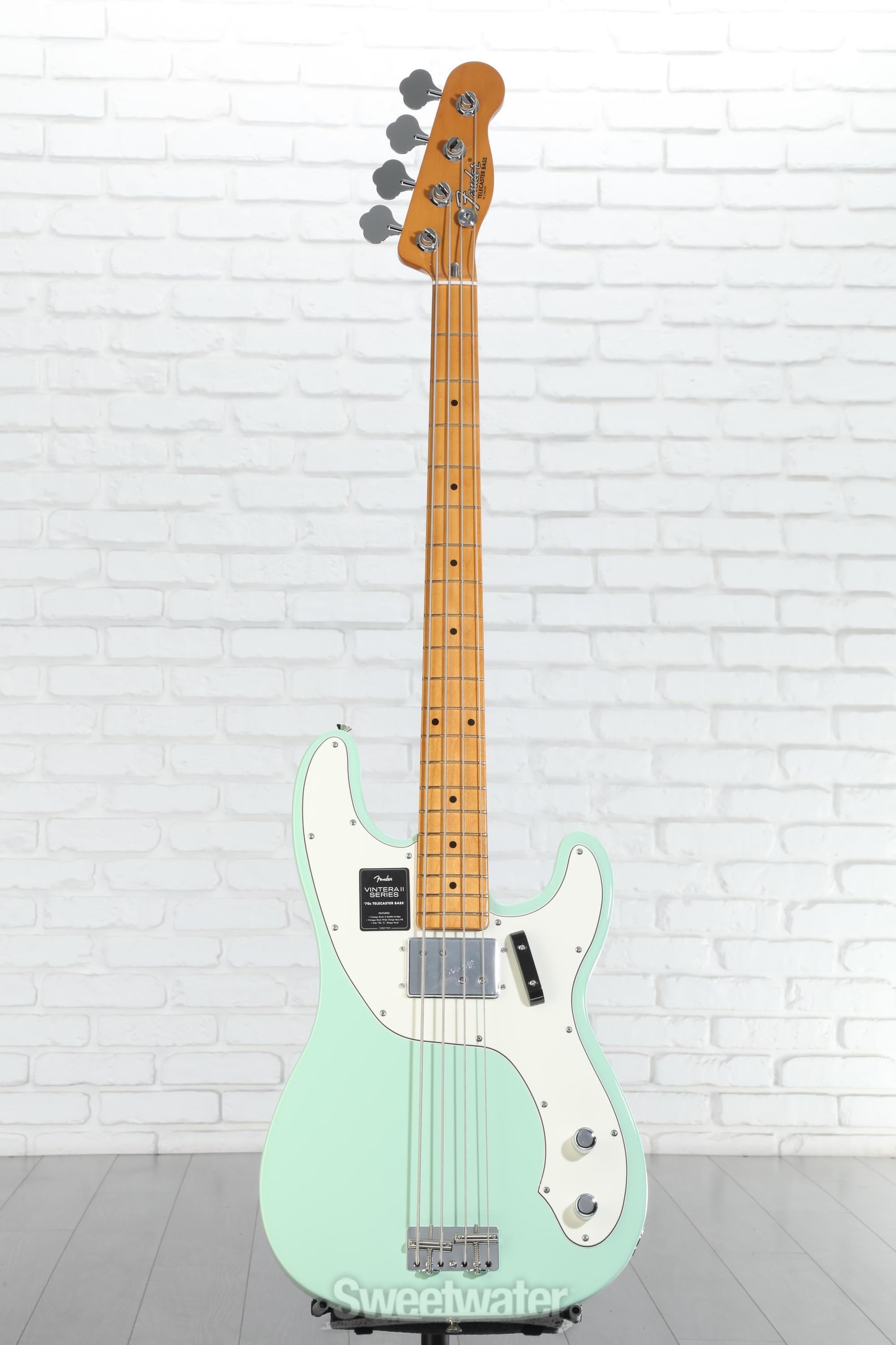 Fender Vintera II '70s Telecaster Bass - Surf Green | Sweetwater