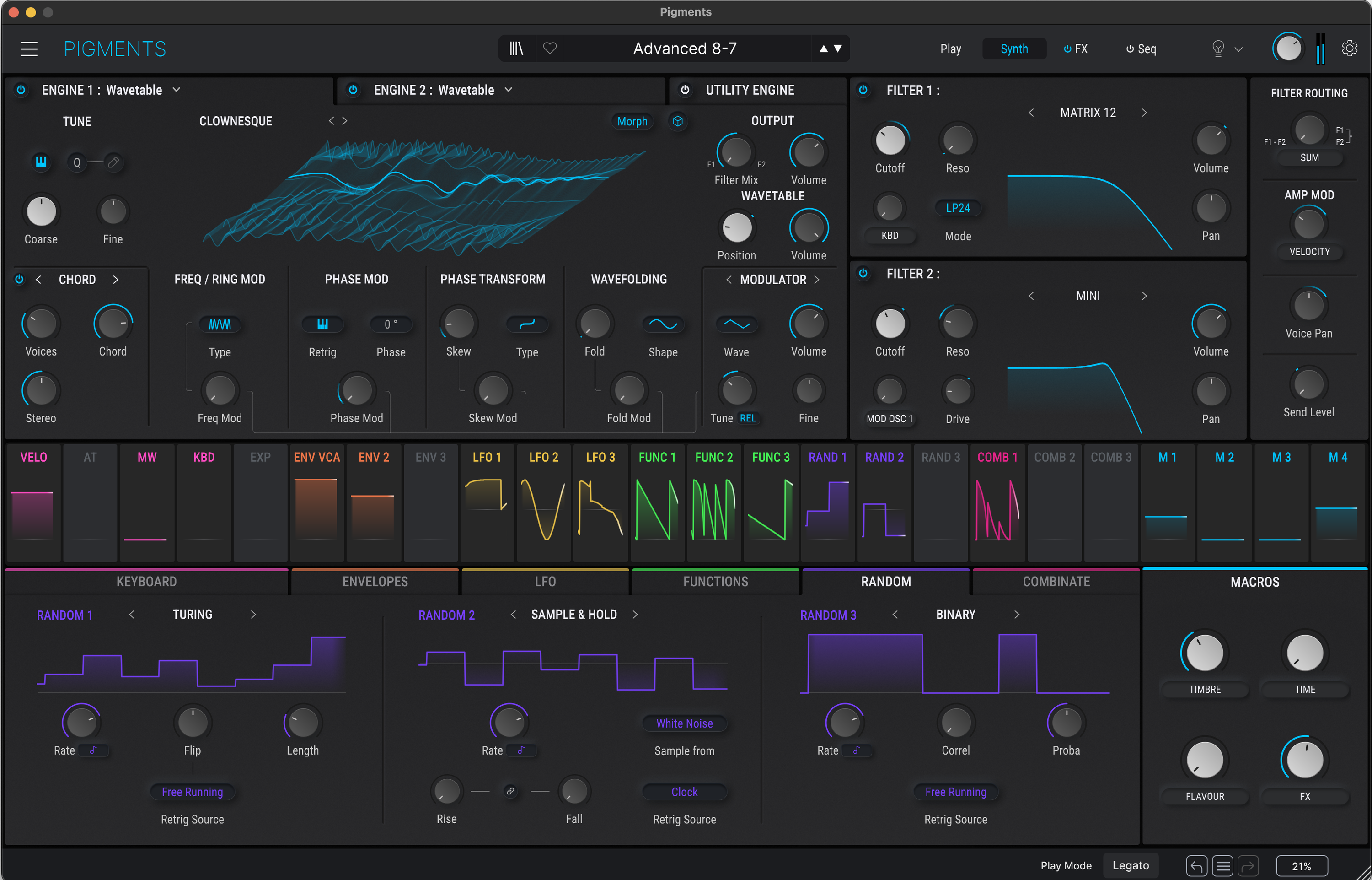 Pigments synth deals