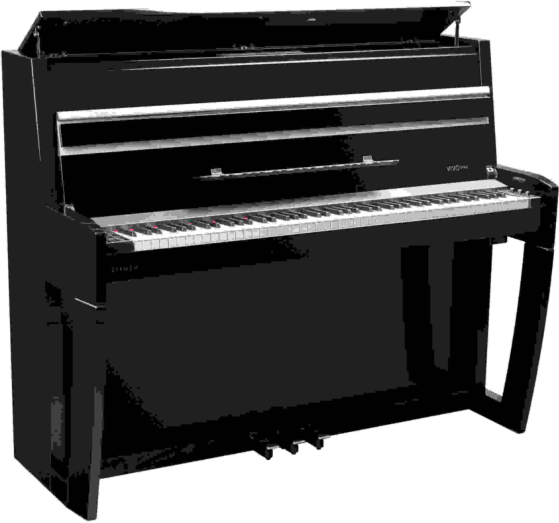 Dexibell VIVO H10 88-key Digital Upright Piano with Bench - Polished Black