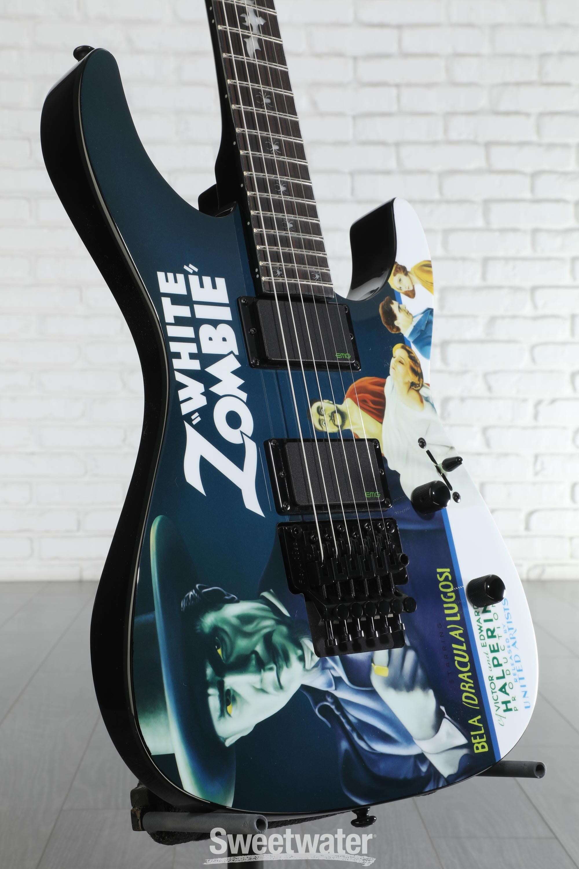 ESP LTD Kirk Hammett Signature KH-WZ White Zombie Electric Guitar