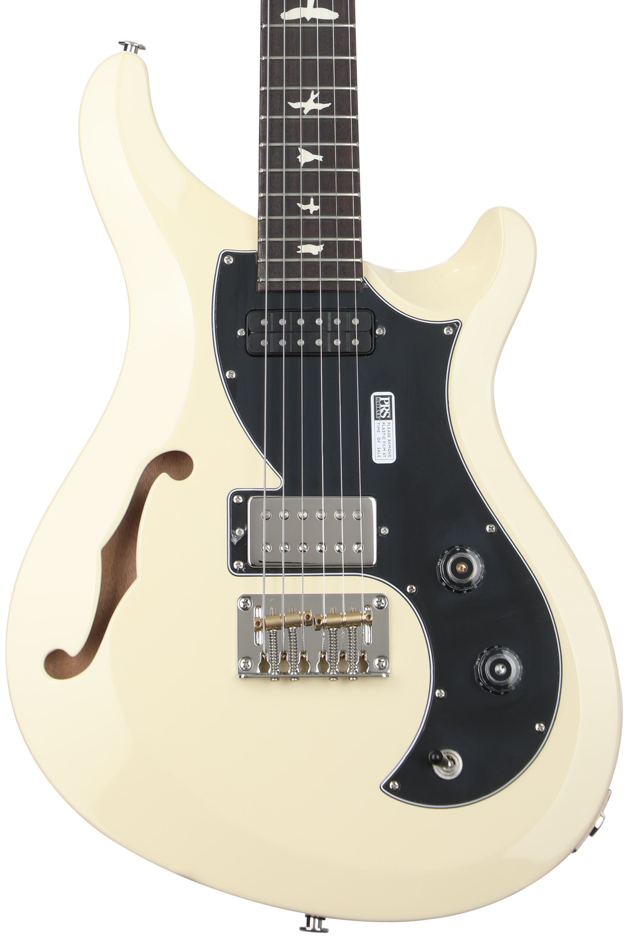 PRS S2 Vela Semi-Hollow Electric Guitar - Antique White | Sweetwater