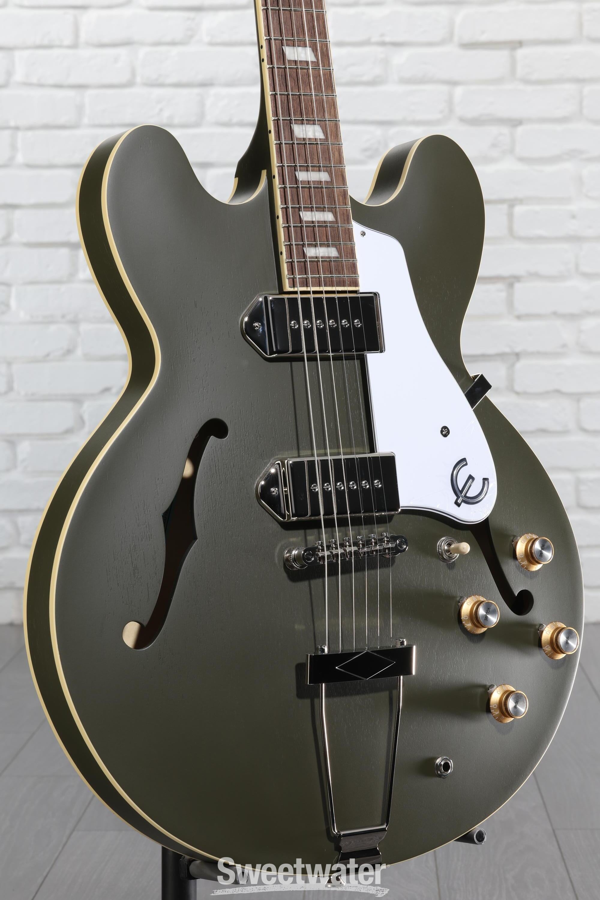 ギター Epiphone Casino Worn Olive Drab Epiphone Casino Worn – Gibson