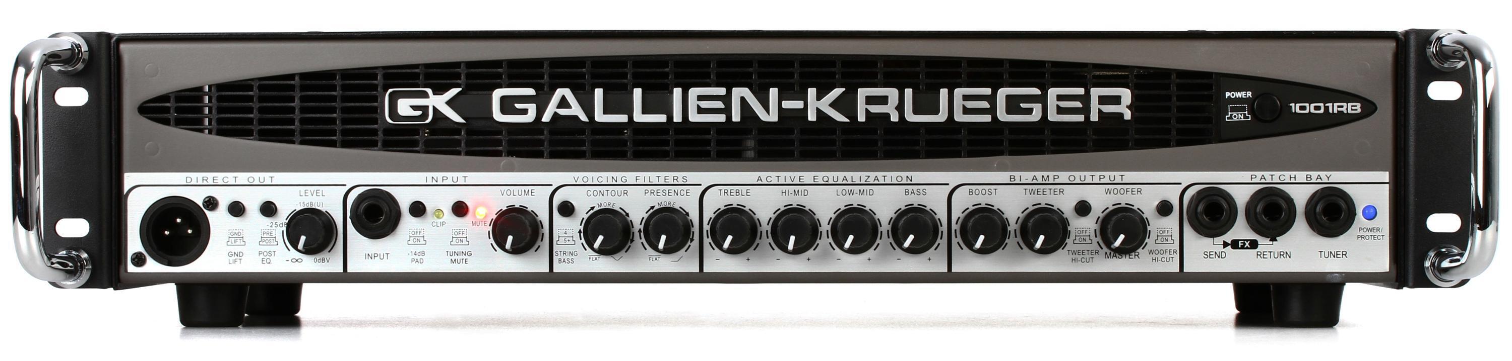 Gallien-Krueger 1001RB-II 700+50-Watt Compact Bass Head | Sweetwater
