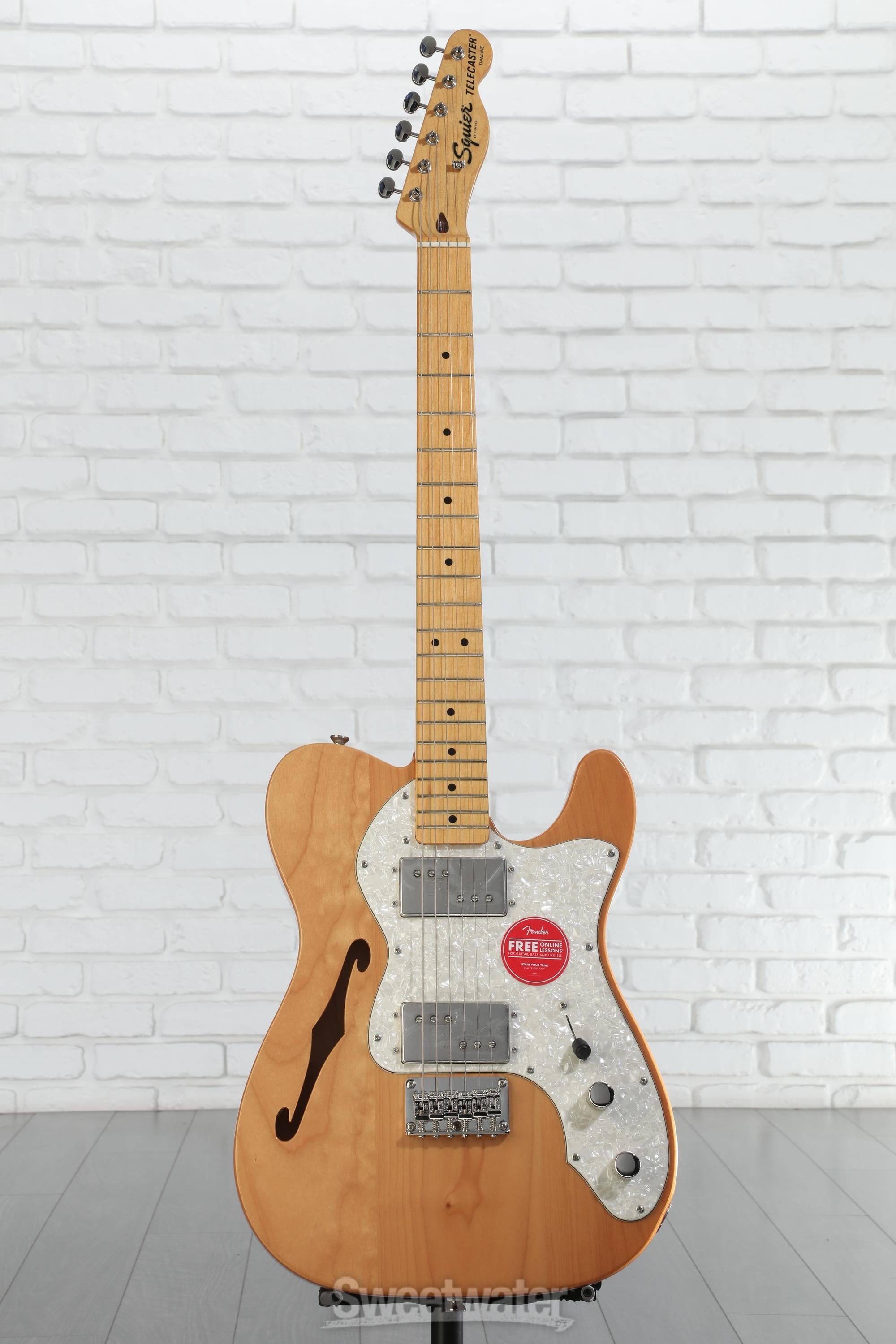 ギター Squier Telecaster Thinline Natural Squier Classic Vibe '70s Telecaster Thinline - Natural