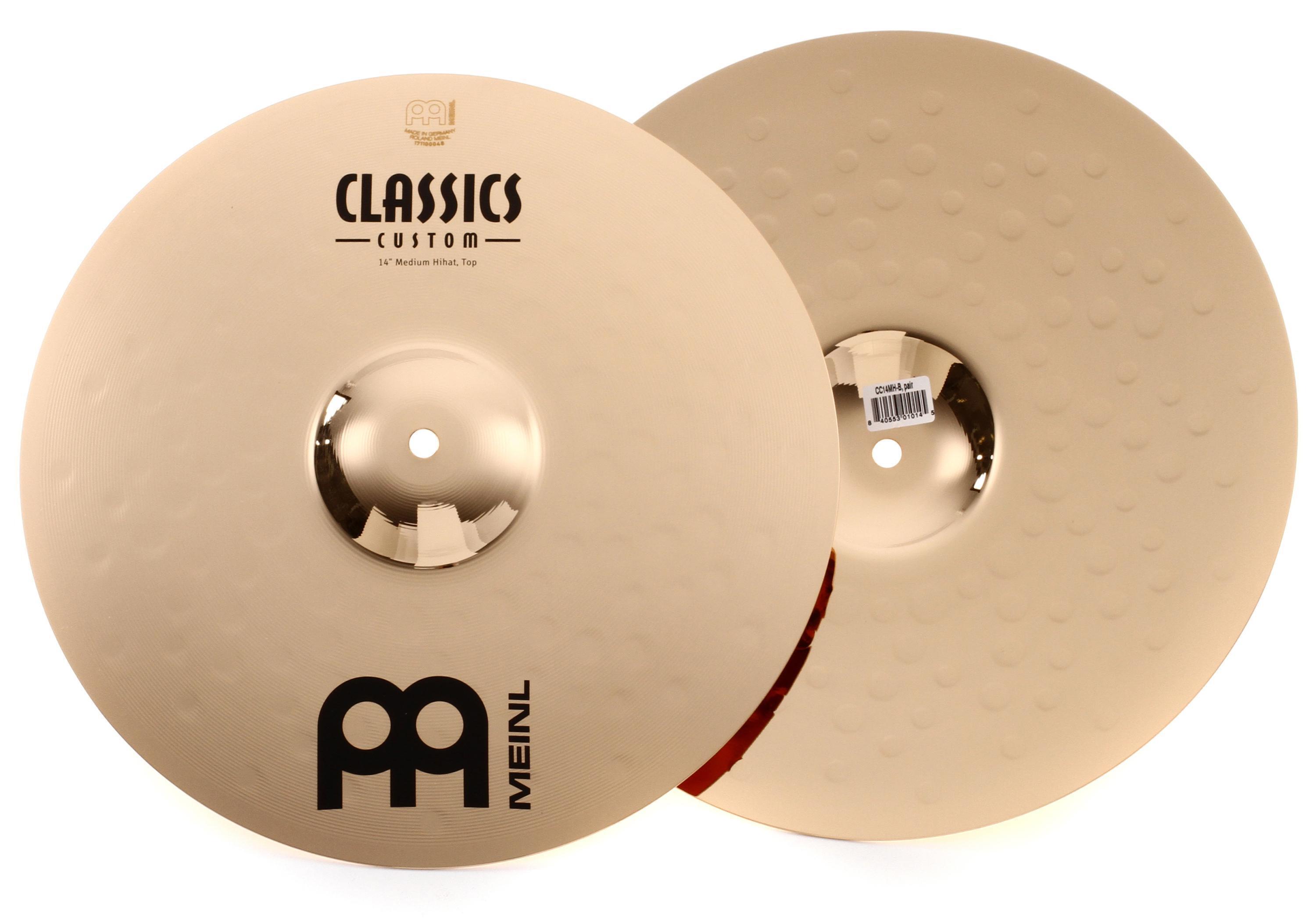 Meinl Cymbals 14 inch Classics Custom Medium Hi-hat Cymbals