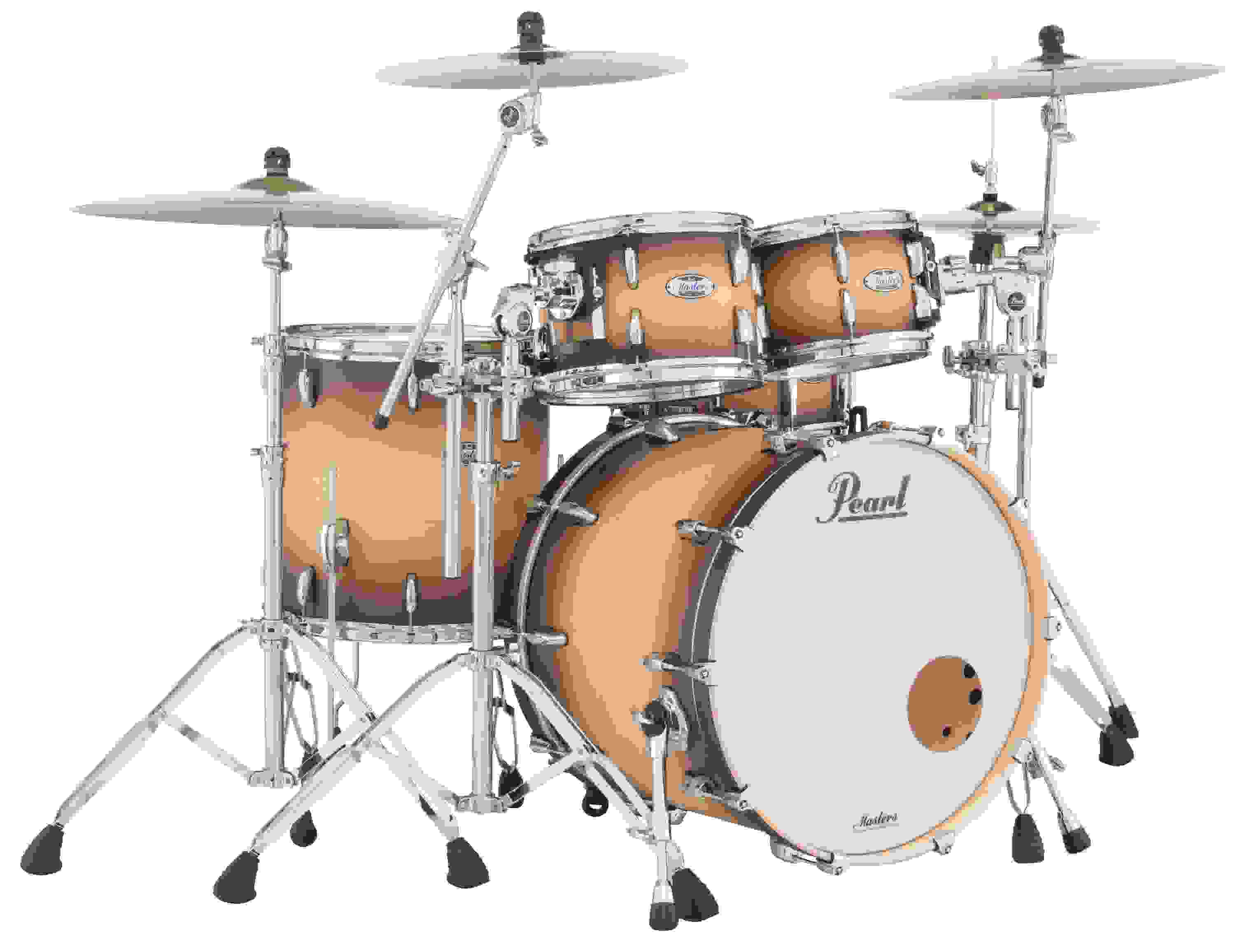 Pearl Masters Maple Complete Mct924xedp C 4 Piece Shell Pack Satin Natural Burst Sweetwater