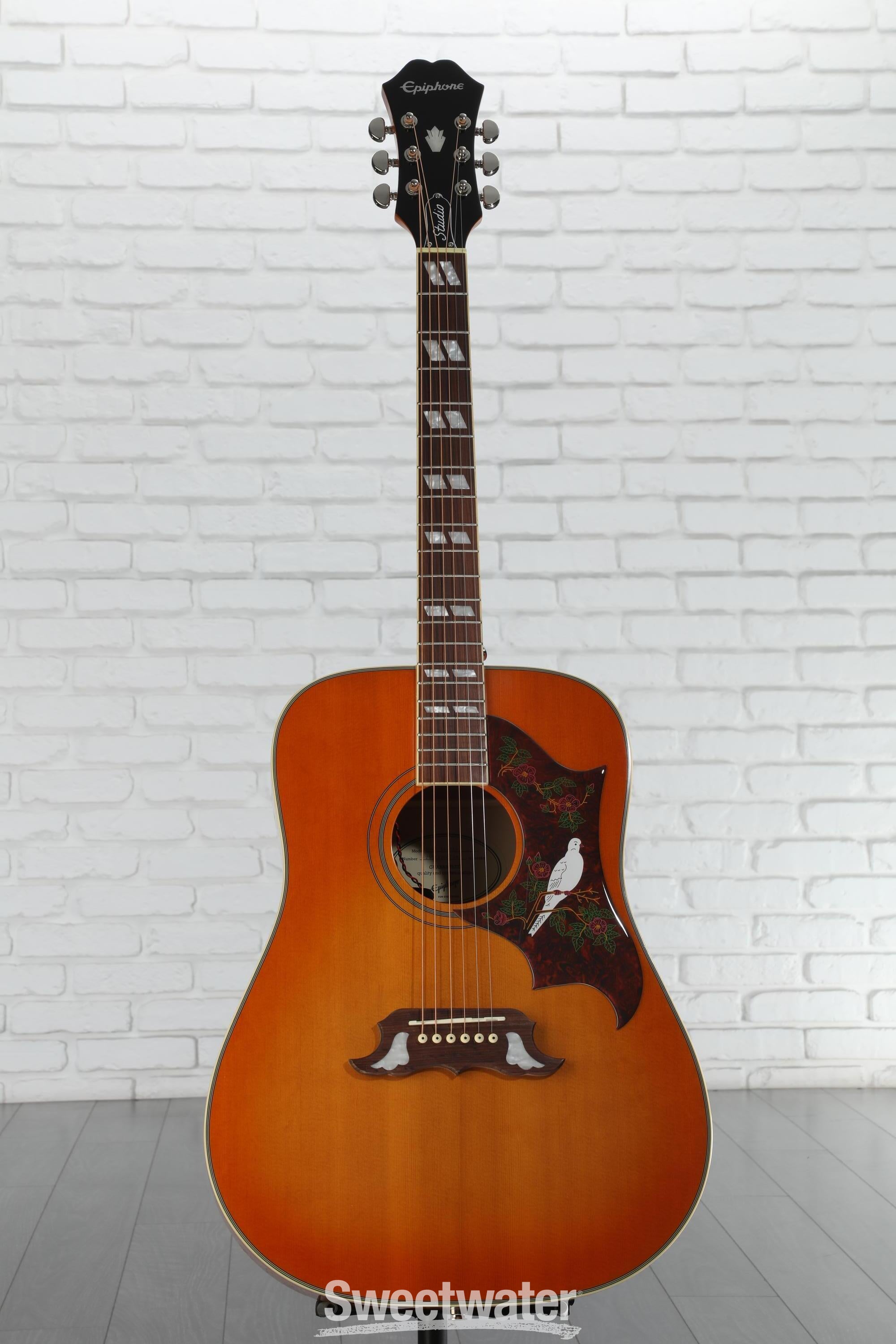 Epiphone Dove Studio Acoustic-electric Guitar - Violin Burst