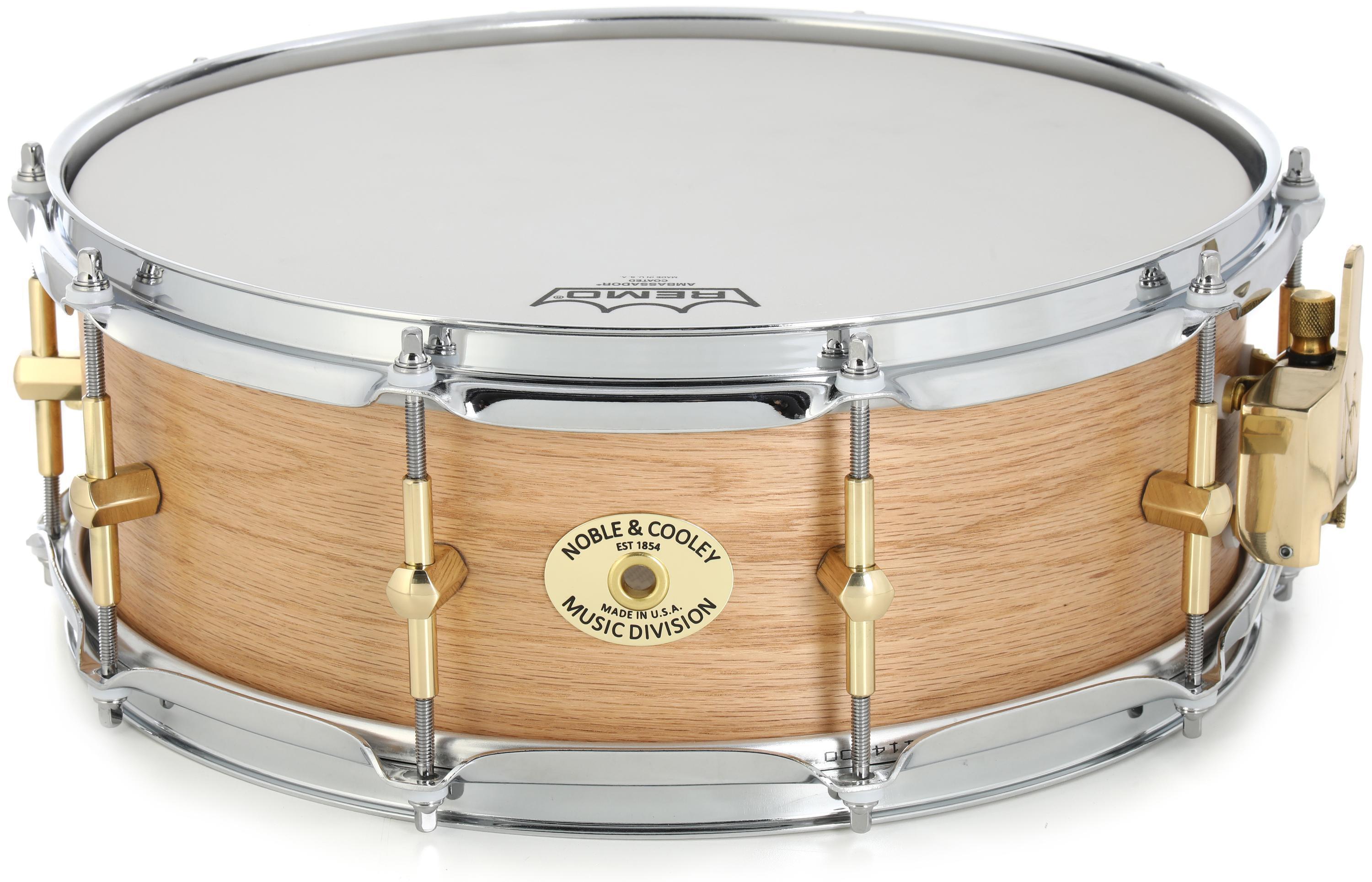 Noble & Cooley Solid Shell Oak Snare Drum - 5 inch x 14 inch, Natural Satin