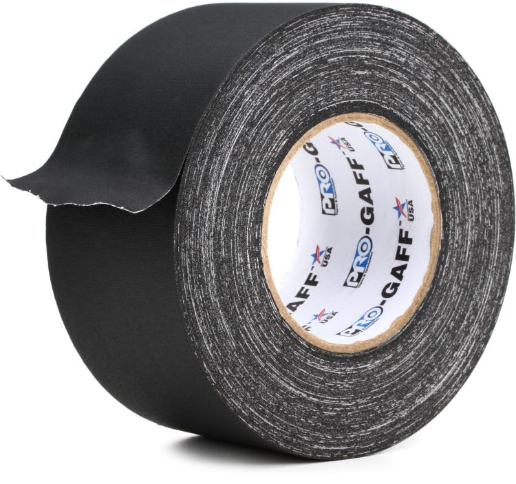 Real Professional Grade Gaffer Tape| USA Made | No Residue | Non-Reflective  | Multipurpose |Weather Resistant | Heavy-Duty | Green Fluorescent, 2 in X