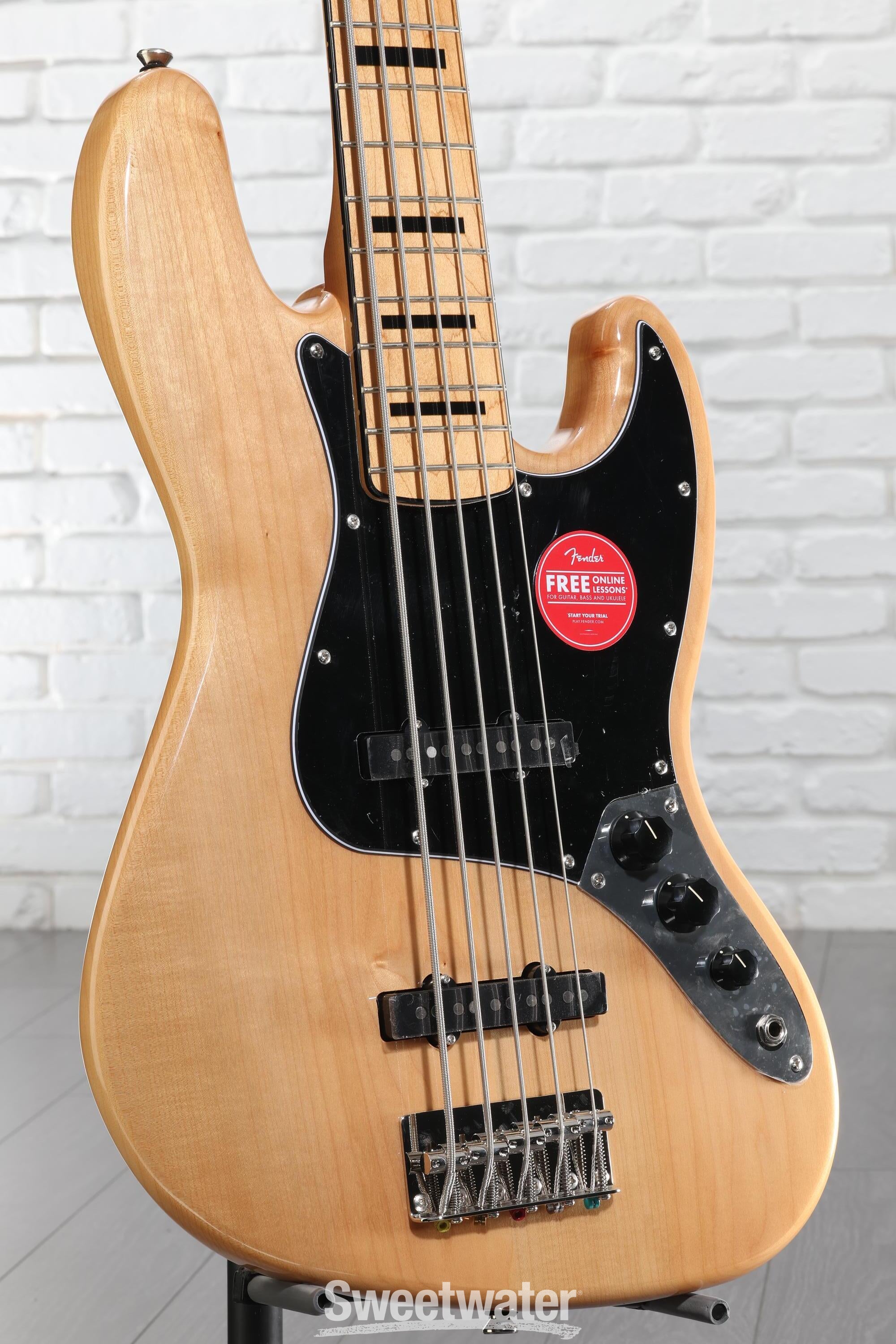 Squier Classic Vibe '70s Jazz Bass V - Natural with Maple