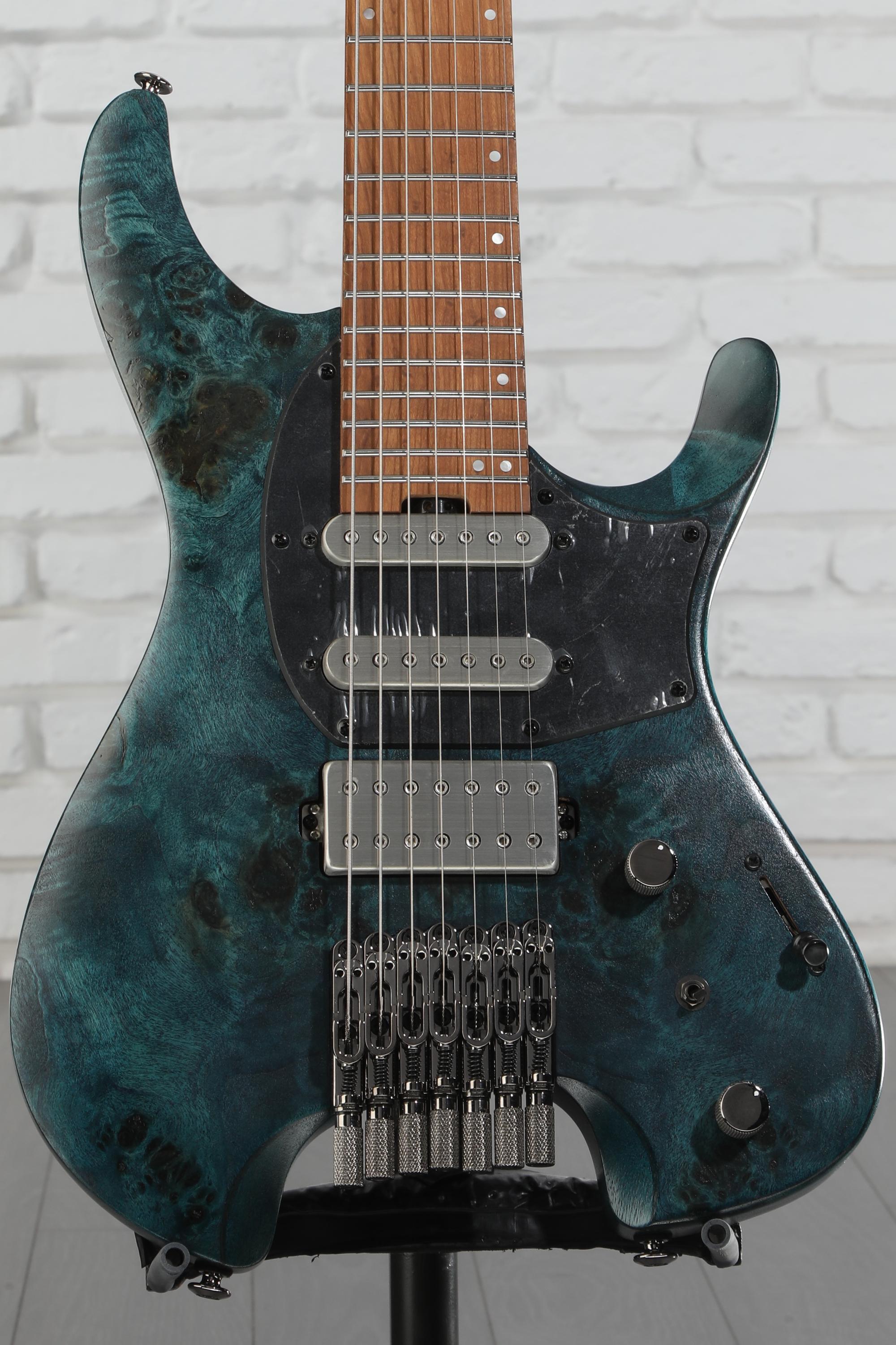Ibanez Q547PB 7-string Electric Guitar - Cosmic Blue Low