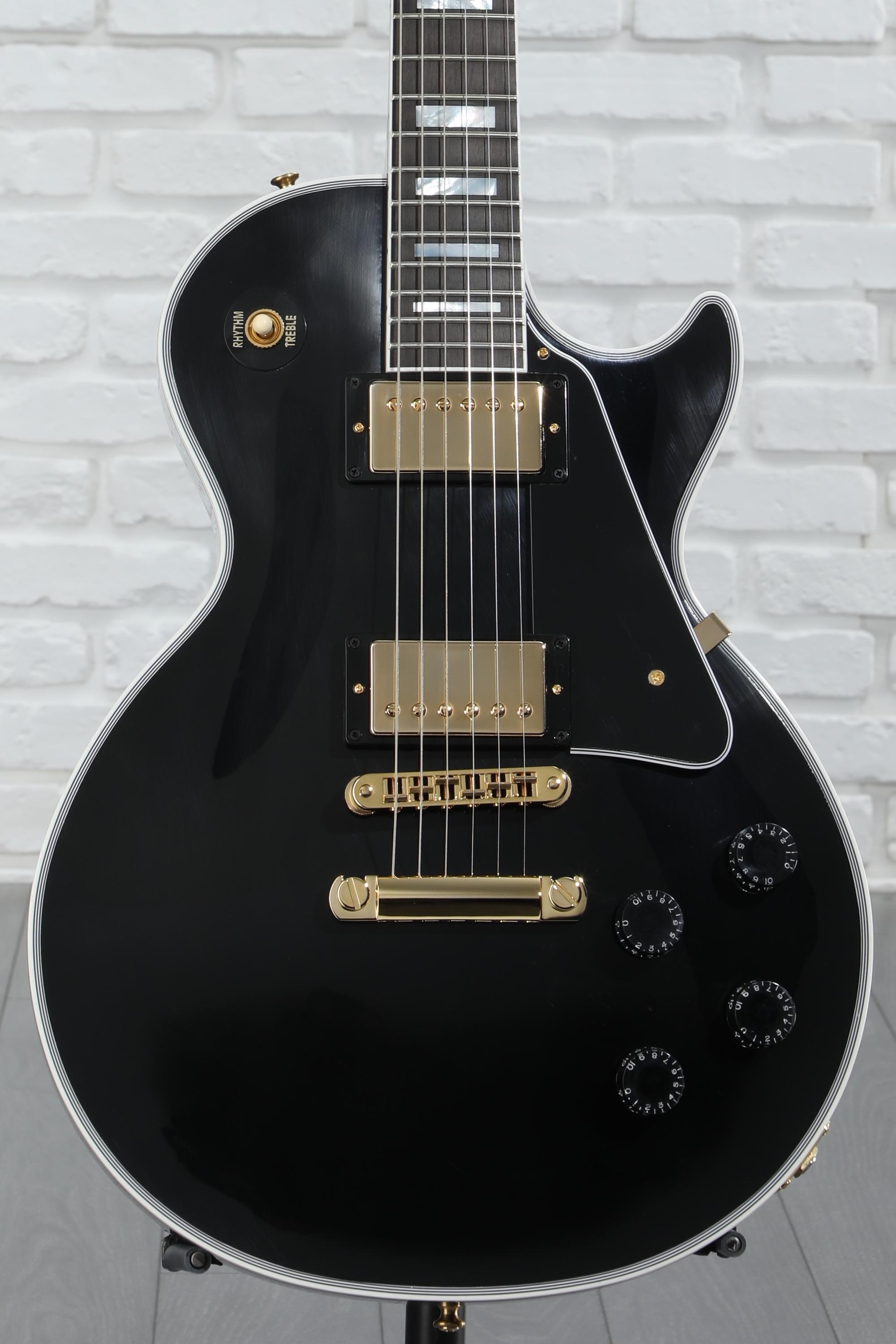 Sword Les Paul custom Ebony 約4.0kg Gibson Custom Shop Les Paul Custom Ebony | The Music Zoo