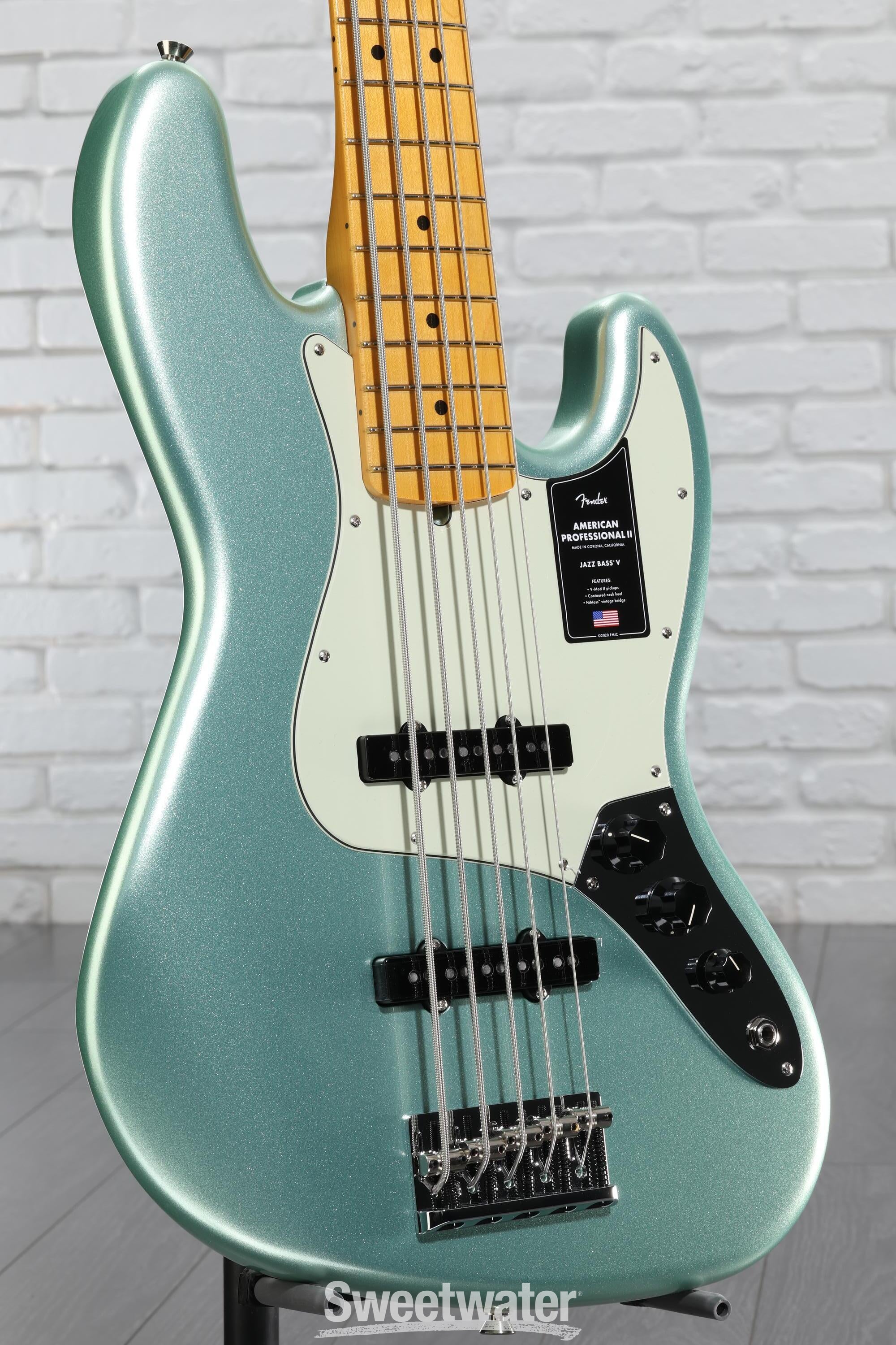 11/22(土)まで　Fender USA American JazzBassV Fender American Professional II Jazz Bass V - Mystic Surf Green