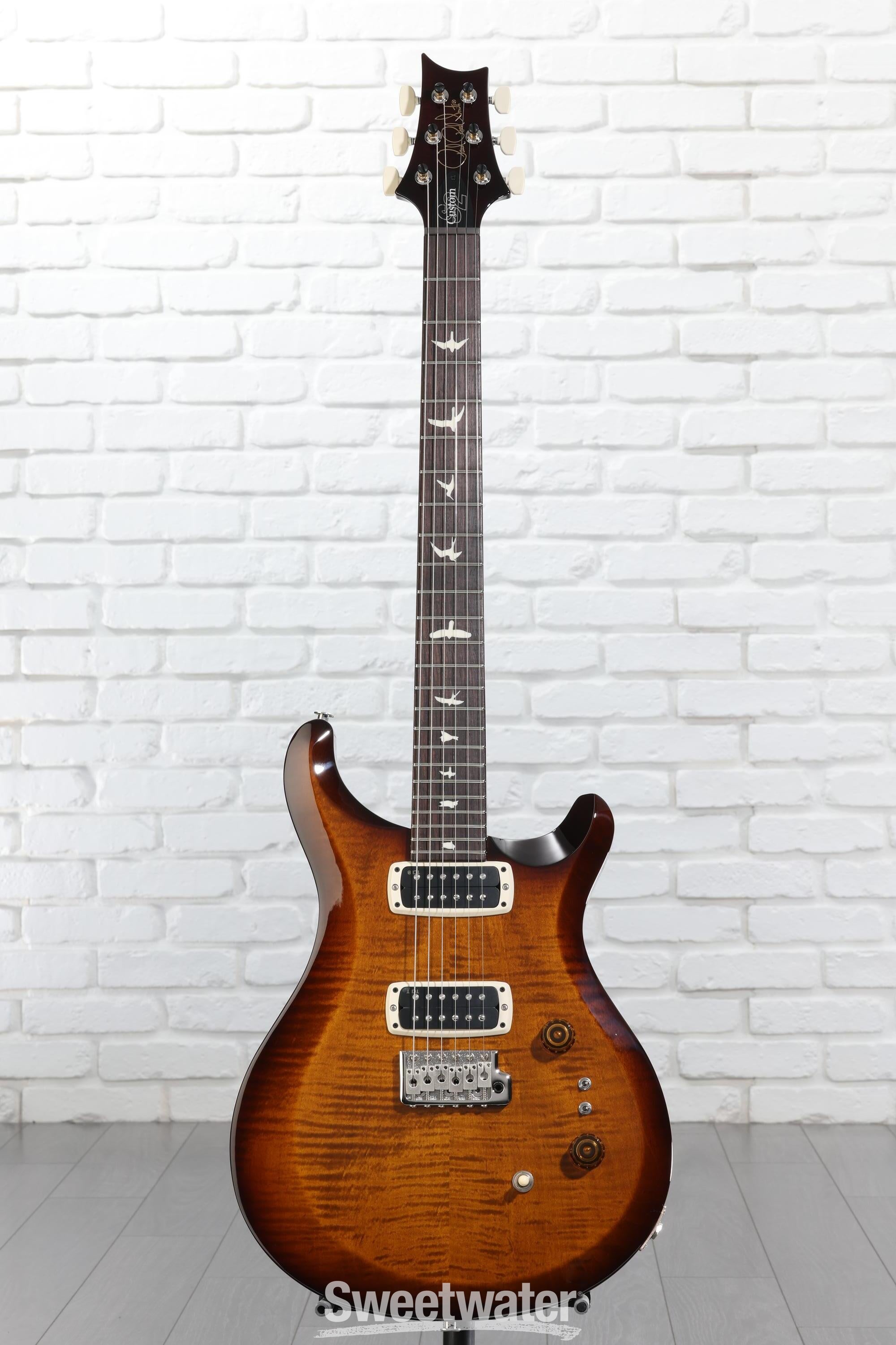 PRS S2 Custom 24-08 Electric Guitar - Black Amber | Sweetwater