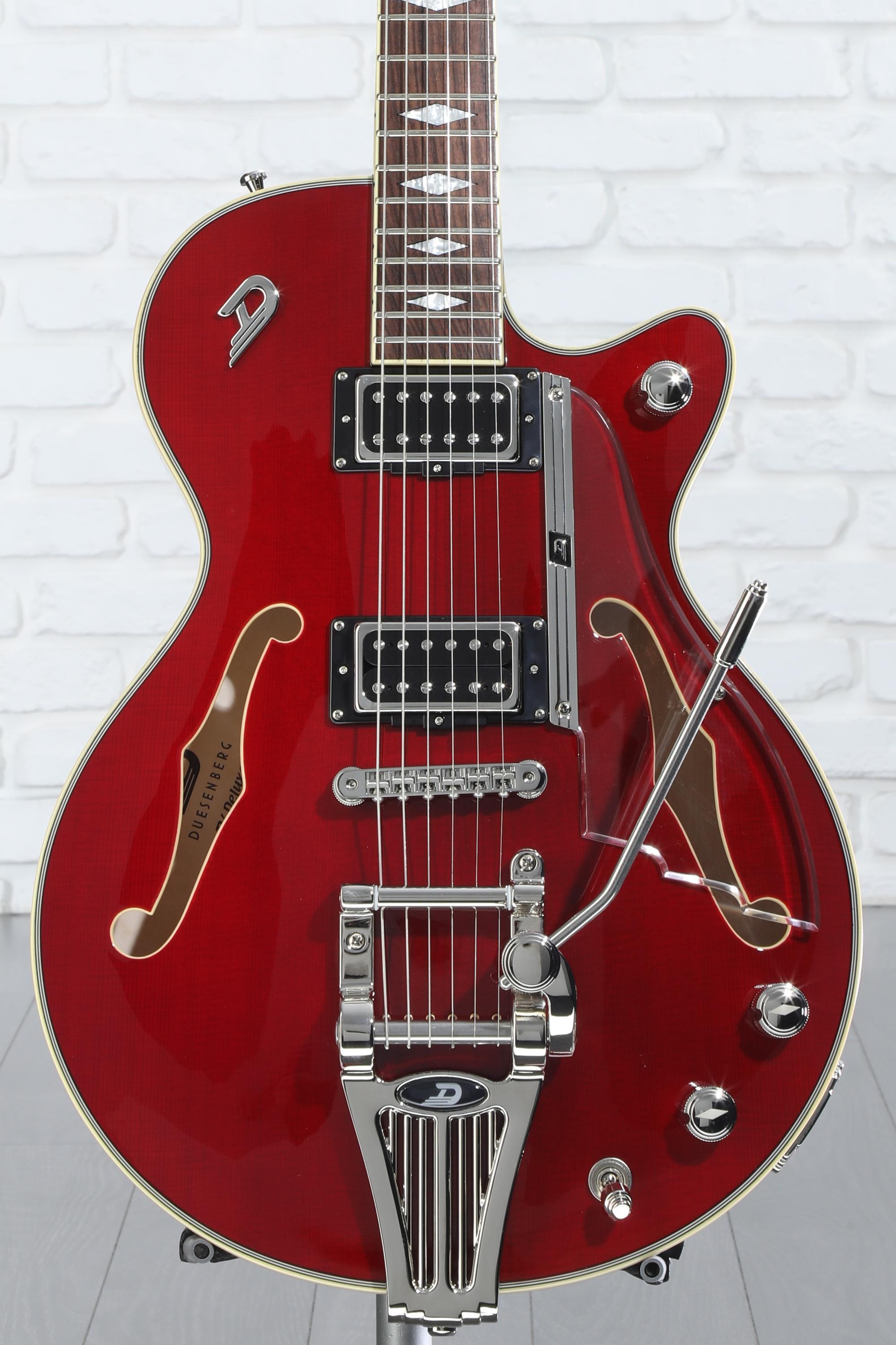 Duesenberg Starplayer TV DLX Semi-hollowbody Electric Guitar - Crimson Red  | Sweetwater