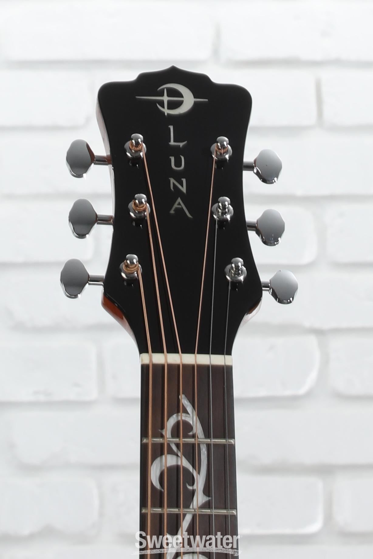 Luna Vineyard Koa Bevel Folk Acoustic-electric Guitar - Gloss Natural