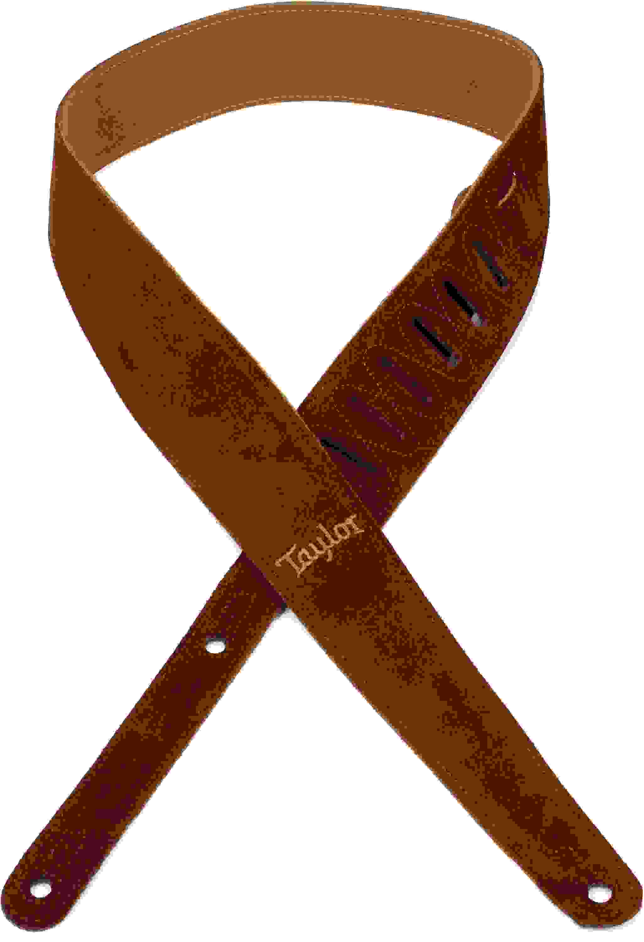 Taylor Embroidered Suede 2.5-inch Guitar Strap - Chocolate