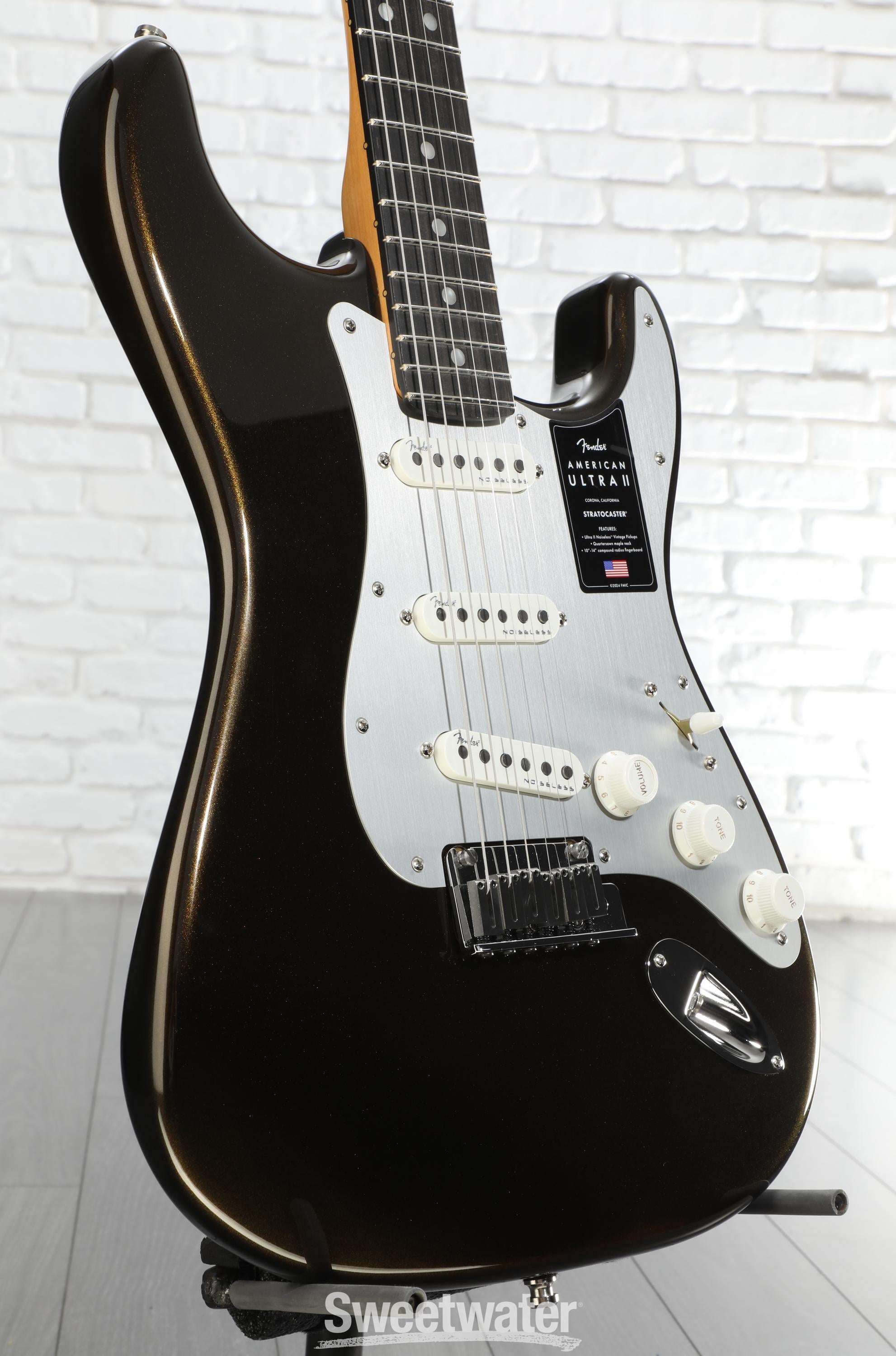 Fender American Ultra II Stratocaster Electric Guitar - Texas Tea