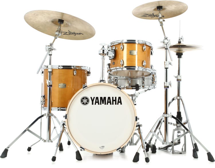 Yamaha SBP8F3 Stage Custom Bop 3-piece Shell Pack - Natural Wood |  Sweetwater
