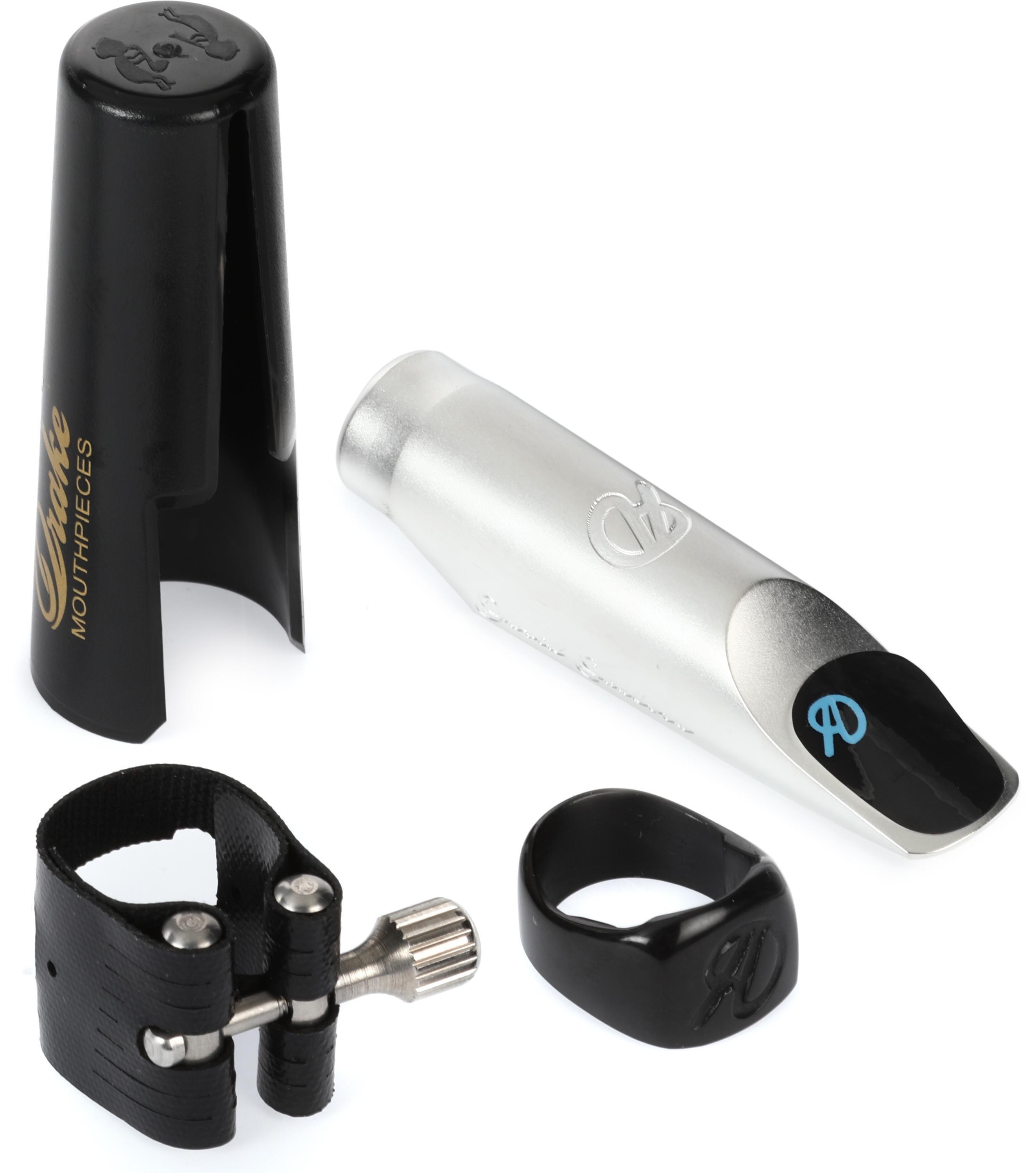 Photo of Drake Mouthpieces David Sanborn Master Series Metal Alto Saxophone Mouthpiece - 8 Silver