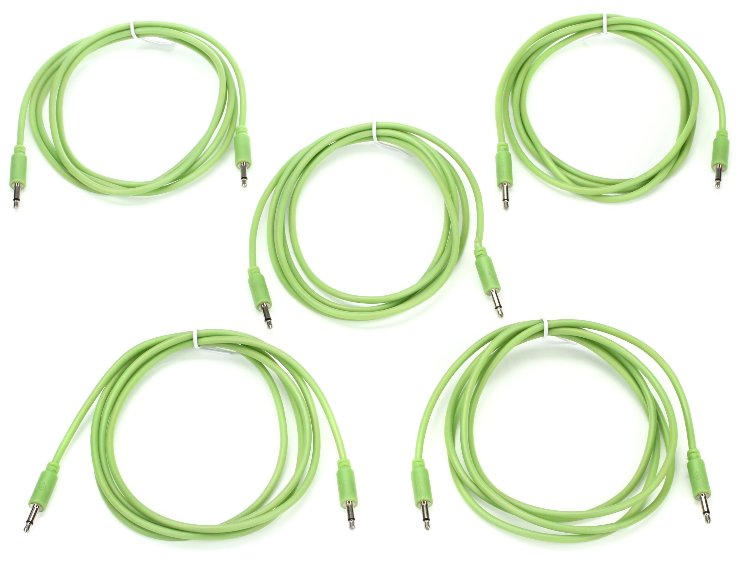 Black Market Eurorack Patch Cable 5-pack - 150cm Glow in the Dark ...