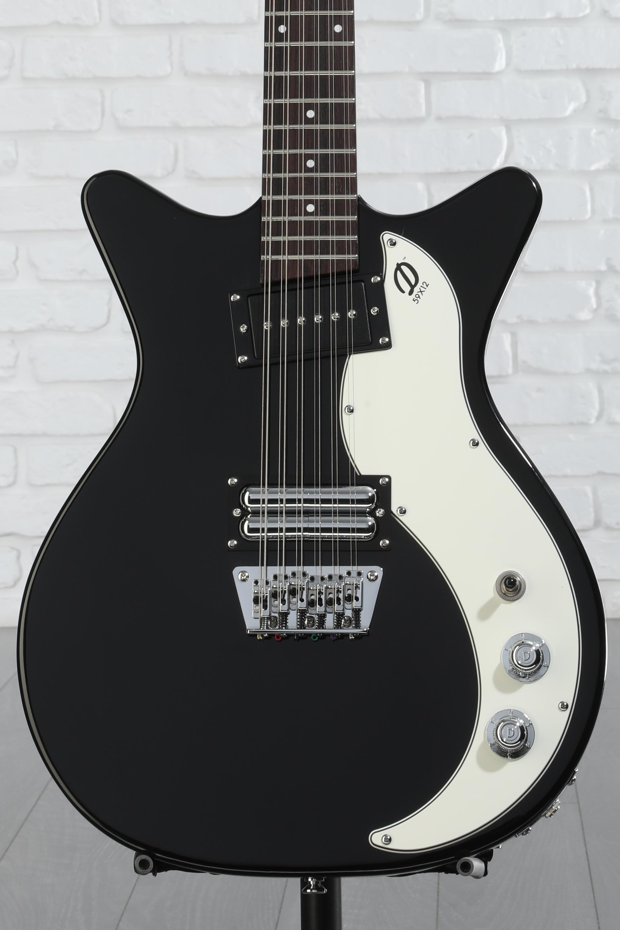 ギター DANELECTRO 59 12 STRING Danelectro 59X12 12-string Electric Guitar - Black | Sweetwater