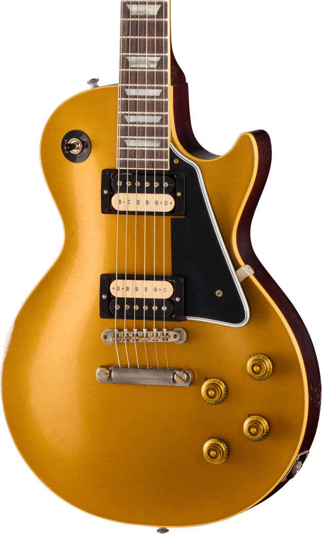 Gibson Custom 1957 Les Paul Goldtop Reissue Electric Guitar - Double Gold, Light Aged