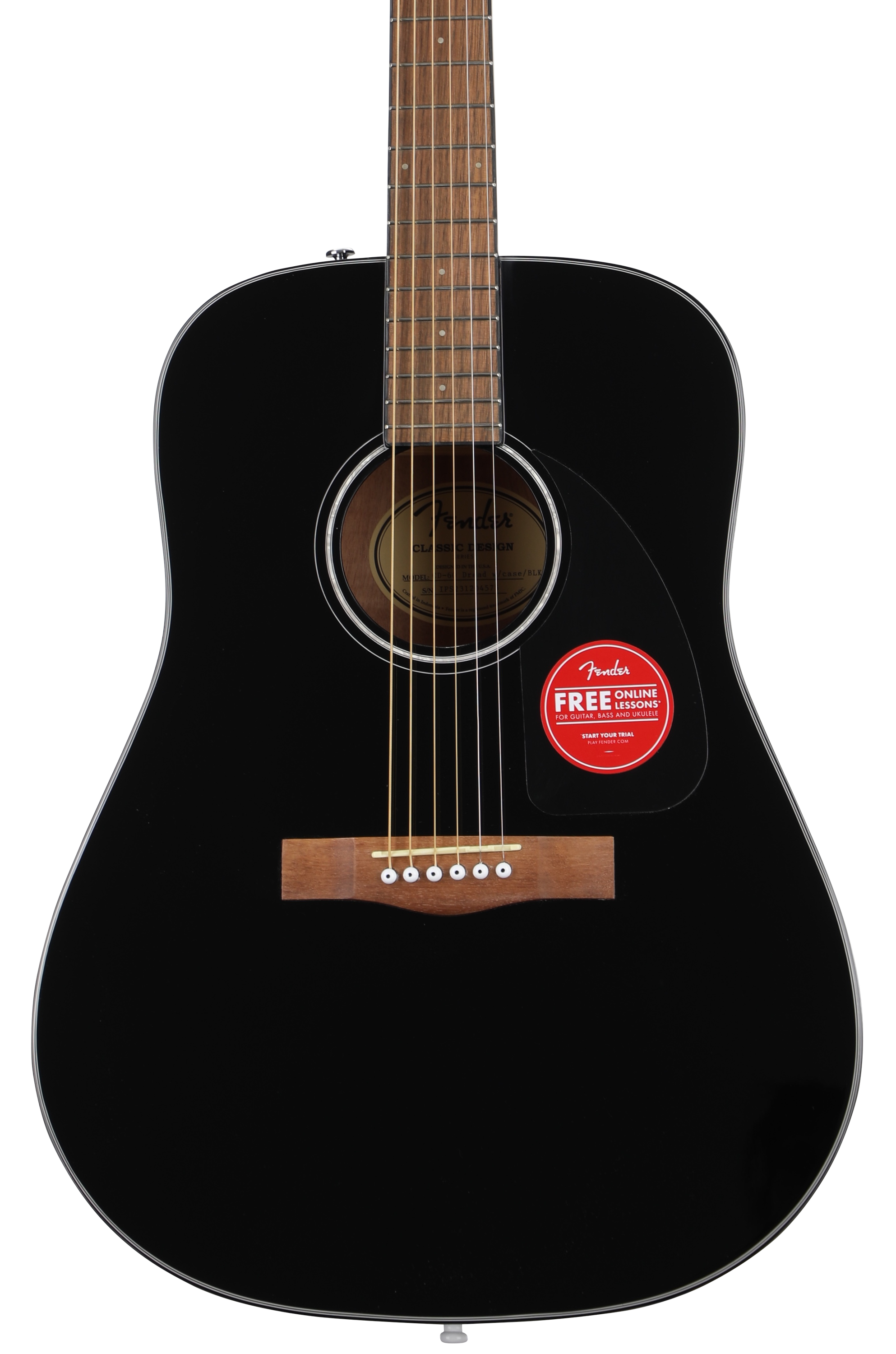 Fender CD-60 Acoustic Guitar - Black | Sweetwater Fender CD-60 Acoustic Guitar - Black | Sweetwater
