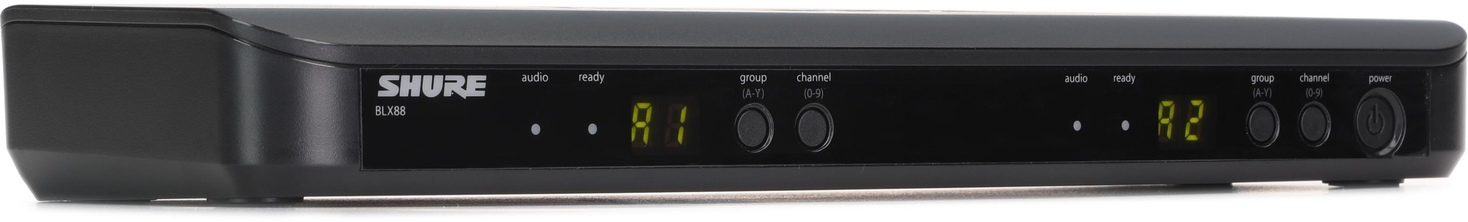 Shure BLX88 Dual Channel Wireless Receiver - H9 Band