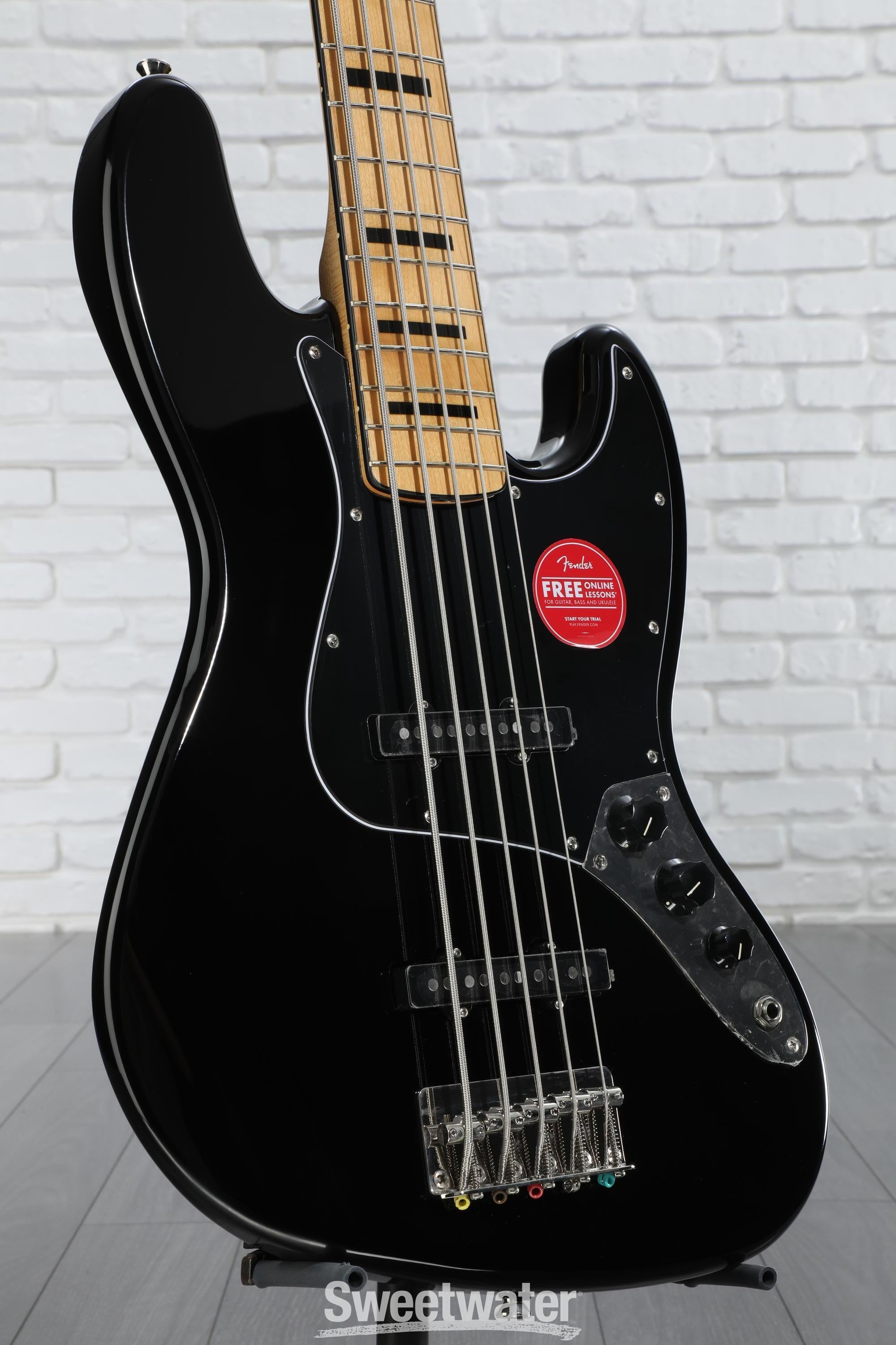 Squier Classic Vibe '70s Jazz Bass V - Black with Maple