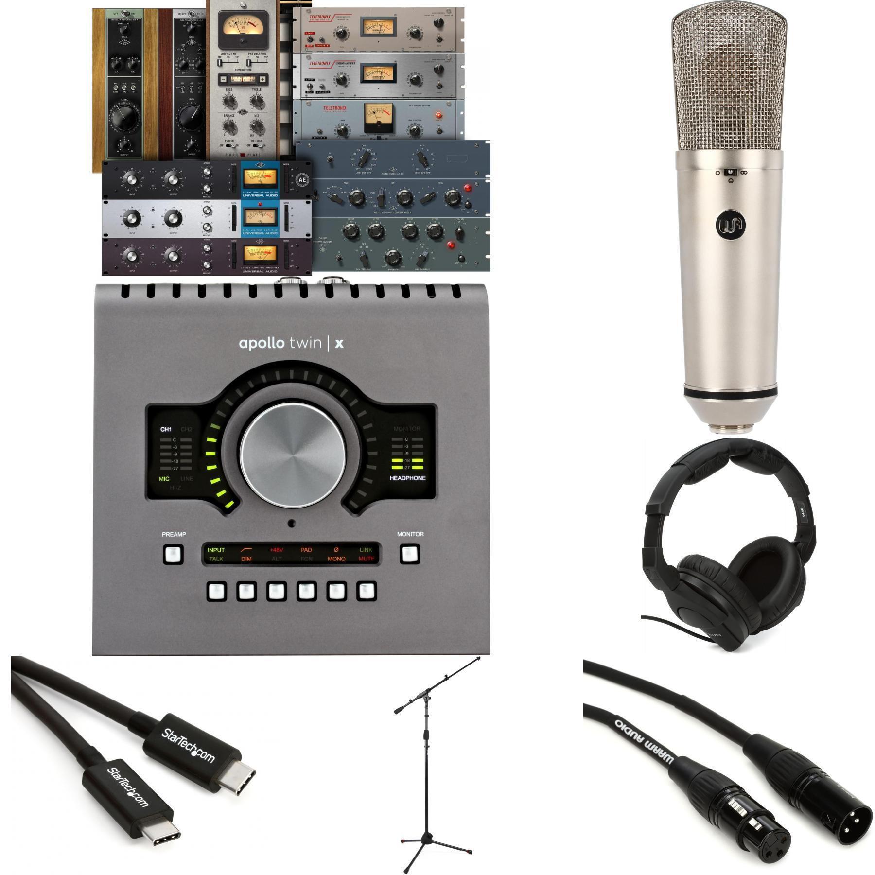 Universal Audio WA87 R2 and Apollo Twin X DUO Heritage Edition Vocal  Recording Bundle