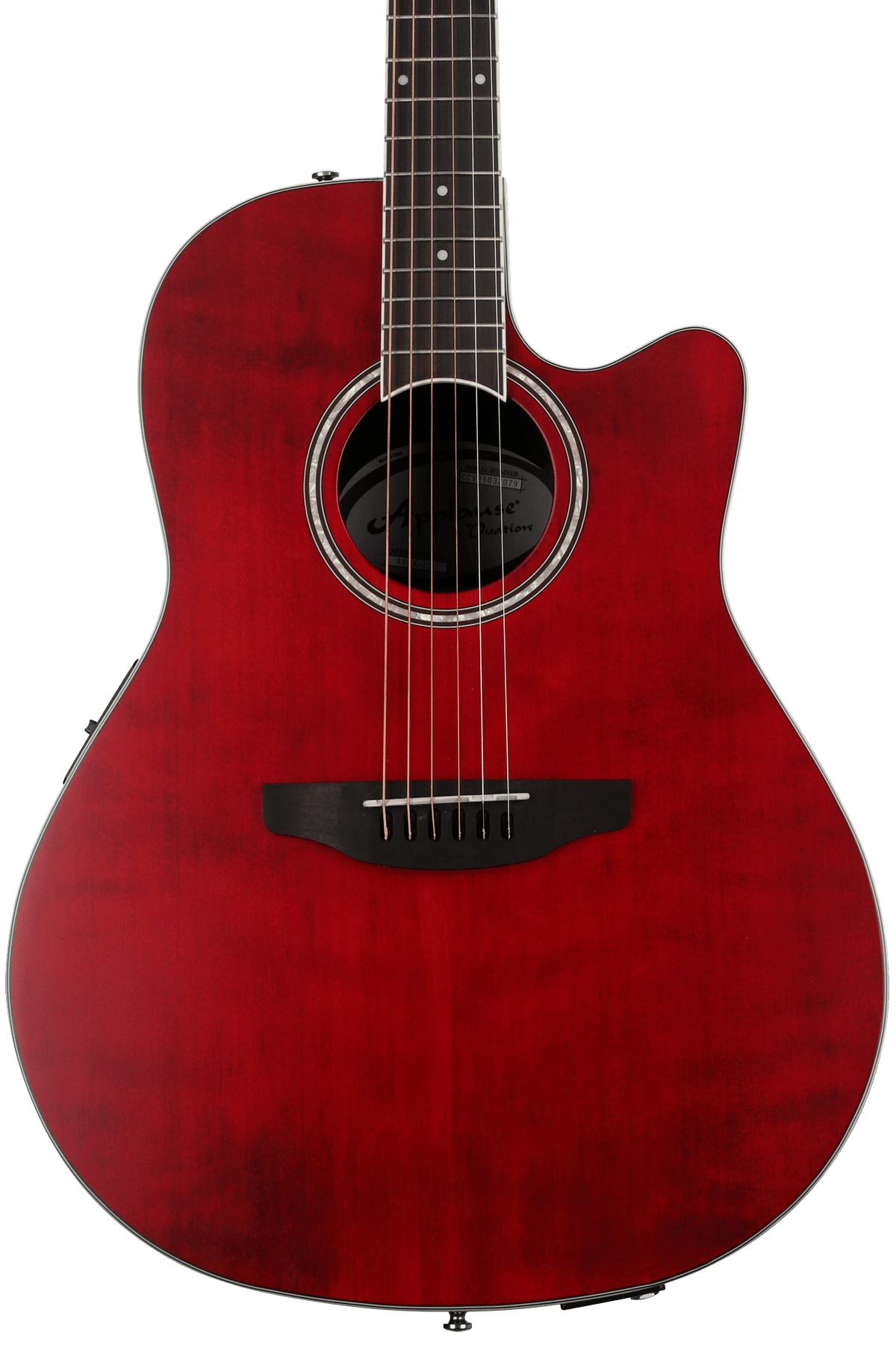 Ovation Applause AB24-2S Mid-depth Acoustic-electric Guitar - Ruby