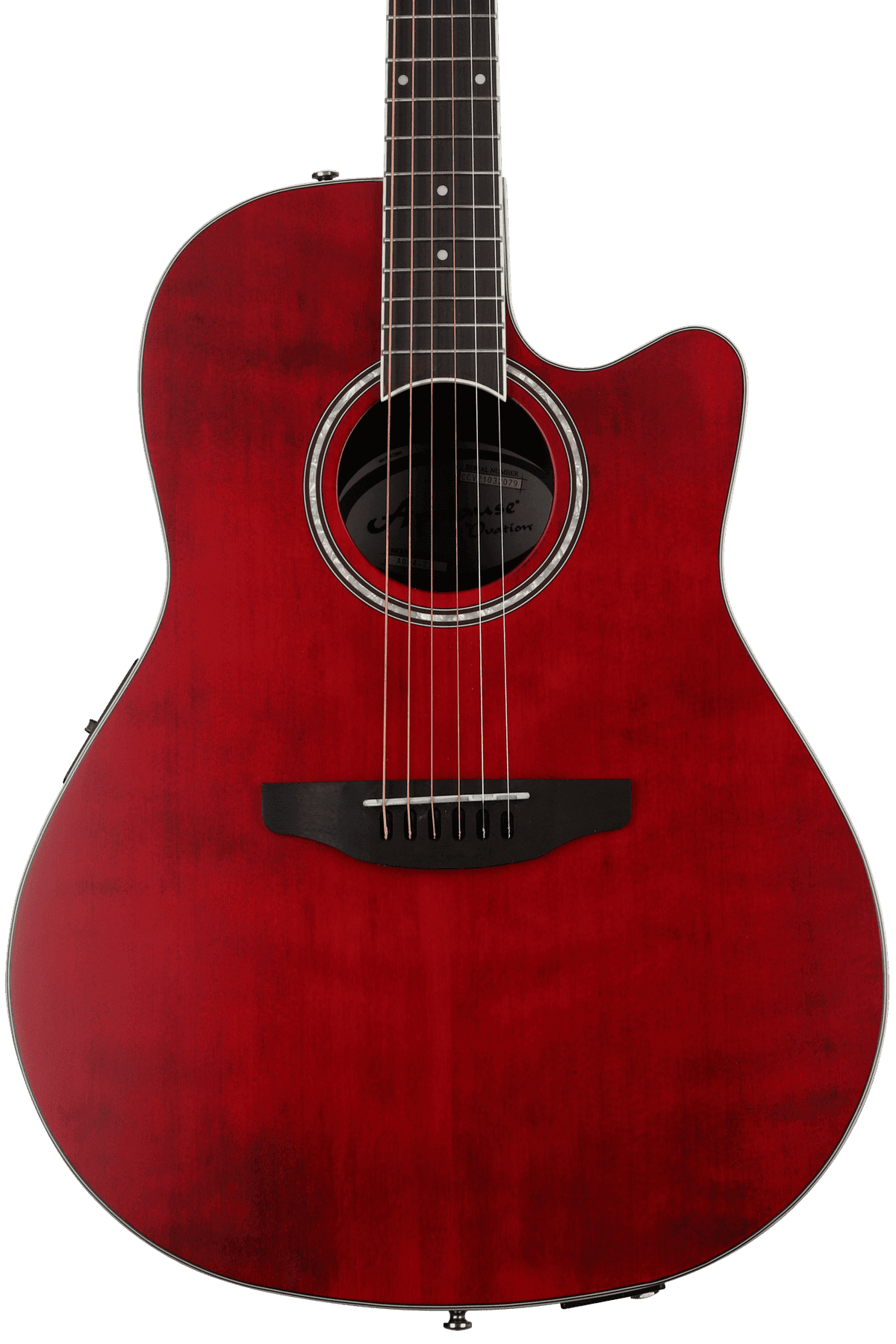 Ovation Applause AB24-2S Mid-depth Acoustic-electric Guitar - Ruby