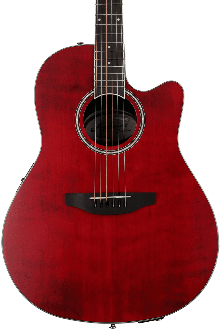 Ovation Applause AB24-2S Mid-depth Acoustic-electric Guitar - Ruby