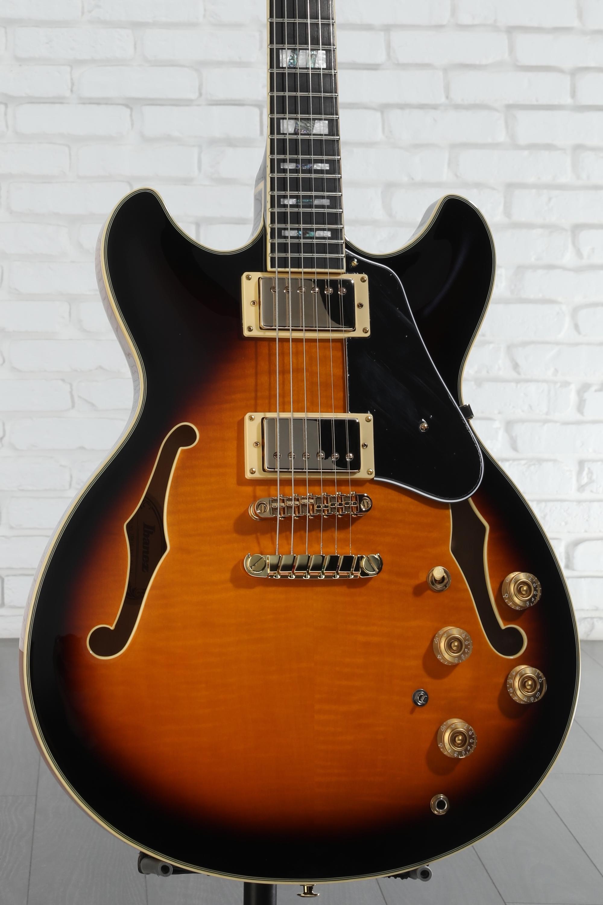 ギター Ibanez JSM10 VYS John Scofield Ibanez John Scofield Signature JSM10 - Vintage Yellow
