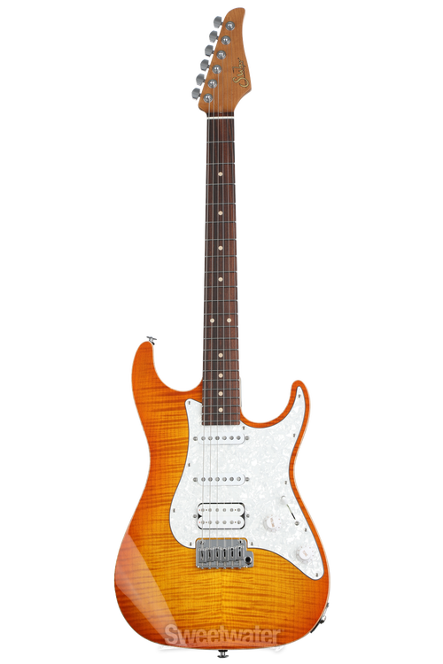 Suhr Standard Plus Electric Guitar - Trans Honey Amber Burst with