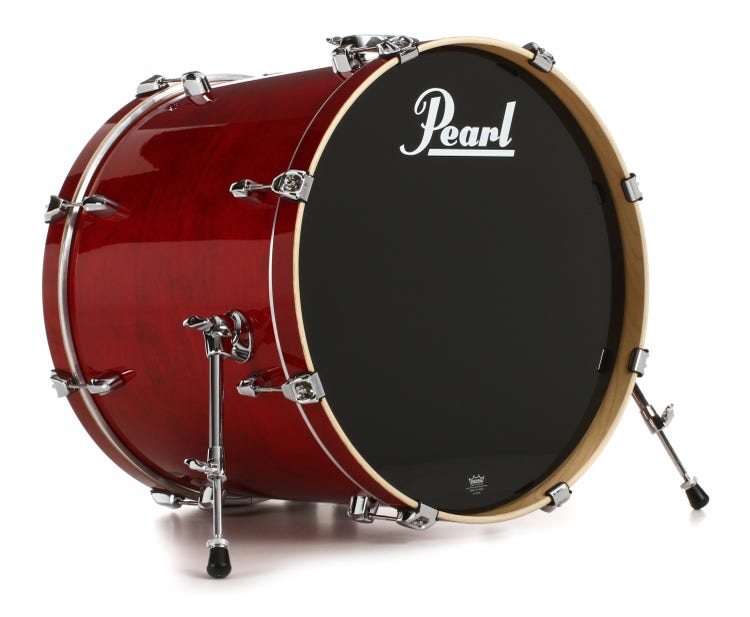 Pearl Export EXL Lacquer Bass Drum - 18 x 22 inch - Natural Cherry Lacquer